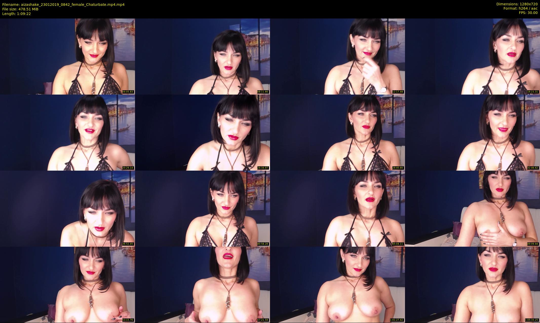 aizashake — 70 minute Chaturbate female cam show recording, 720p, Jan 23, 2019