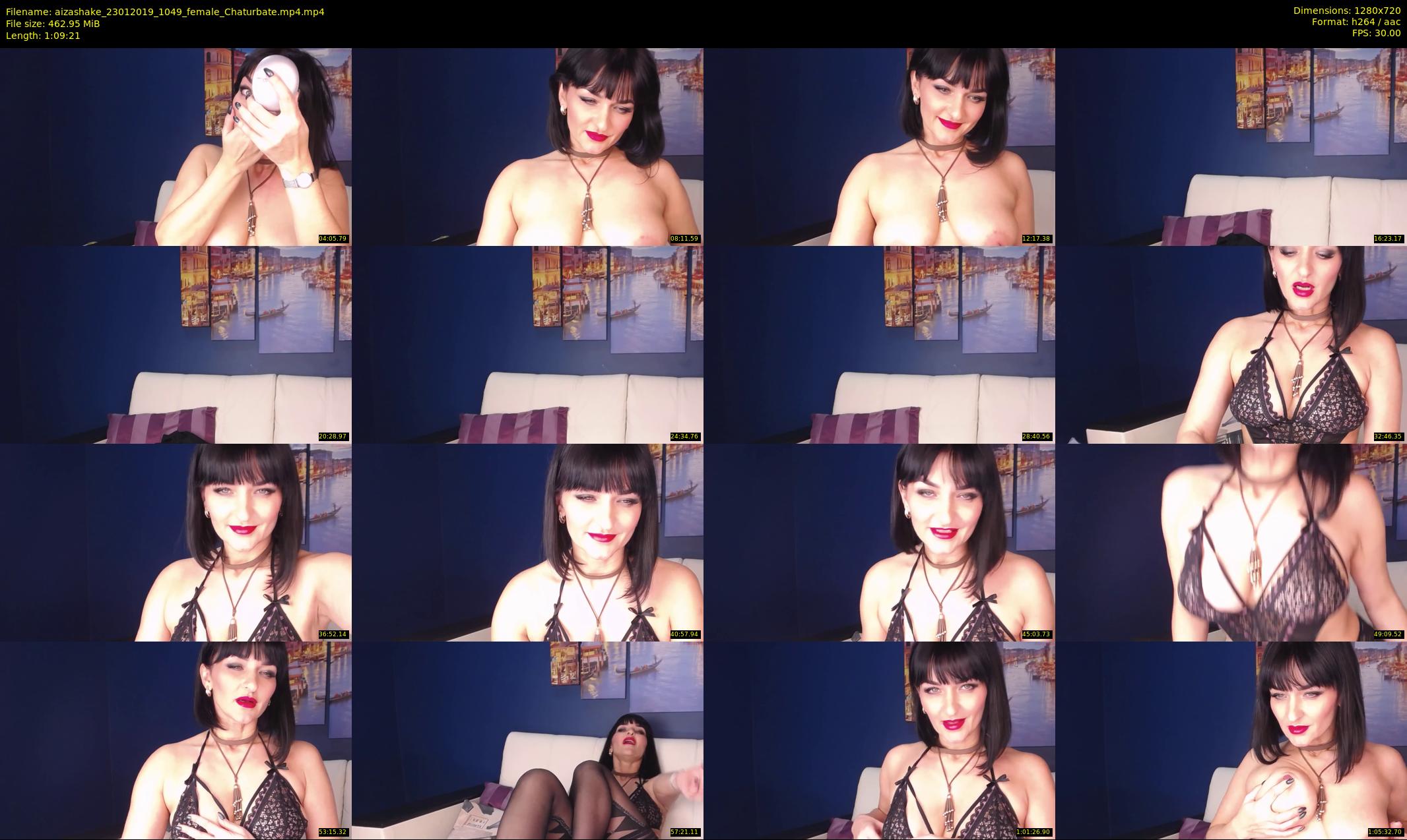 aizashake — 70 minute Chaturbate female cam show recording, 720p, Jan 23, 2019