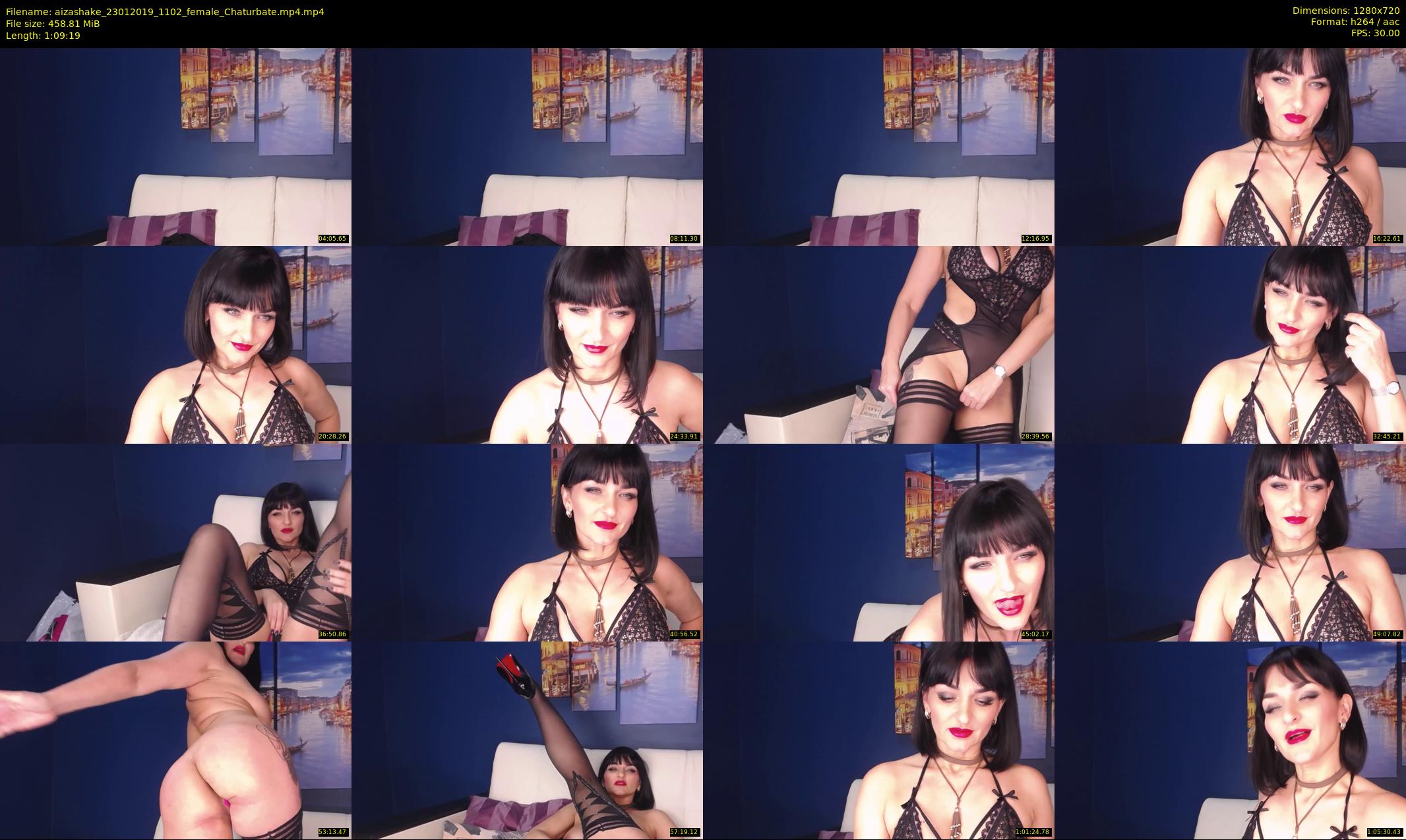aizashake — 70 minute Chaturbate female cam show recording, 720p, Jan 23, 2019