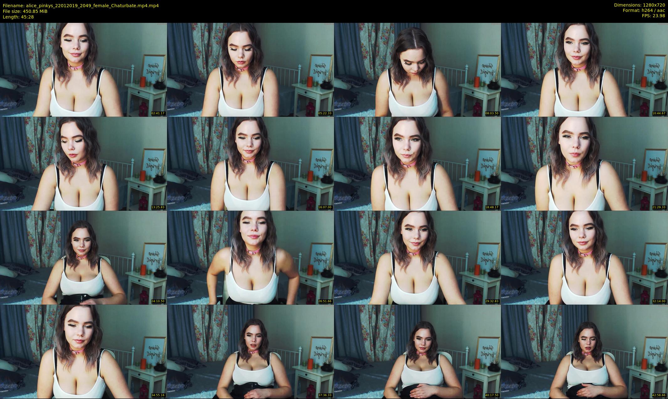 alice_pinkys — 46 minute Chaturbate female cam show recording, 720p, Jan 22, 2019