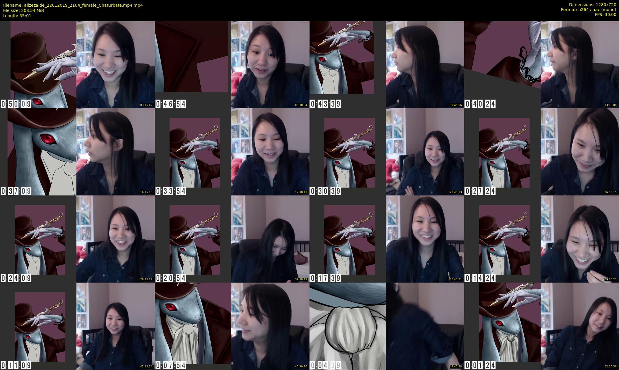 alizezaide — 56 minute Chaturbate female cam show recording, 720p, Jan 22, 2019