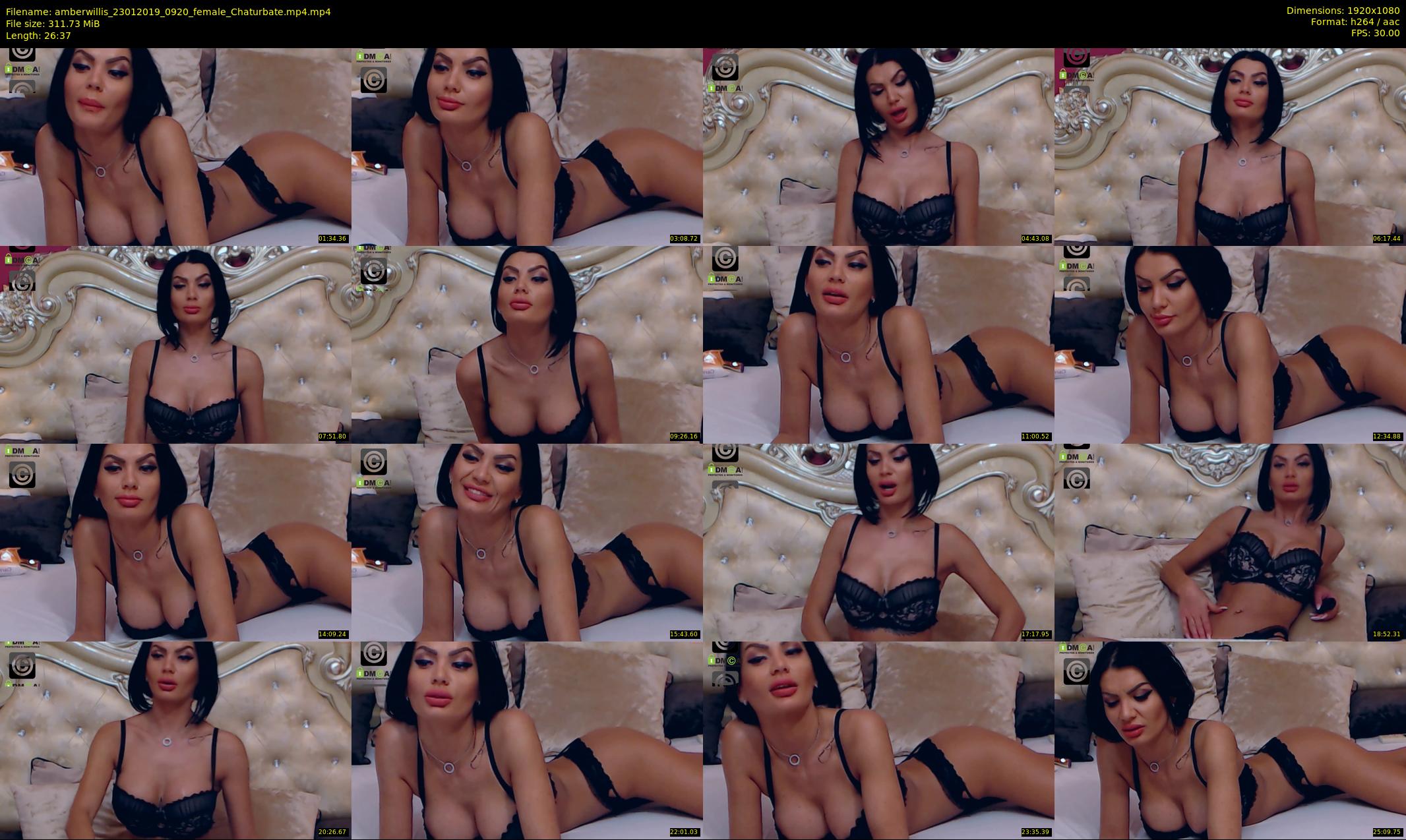amberwillis — 27 minute Chaturbate female cam show recording, 1080p, Jan 23, 2019