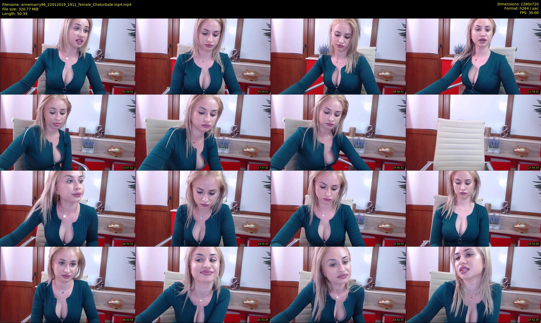 annemarry96 — 51 minute Chaturbate female cam show recording, 720p, Jan 22, 2019