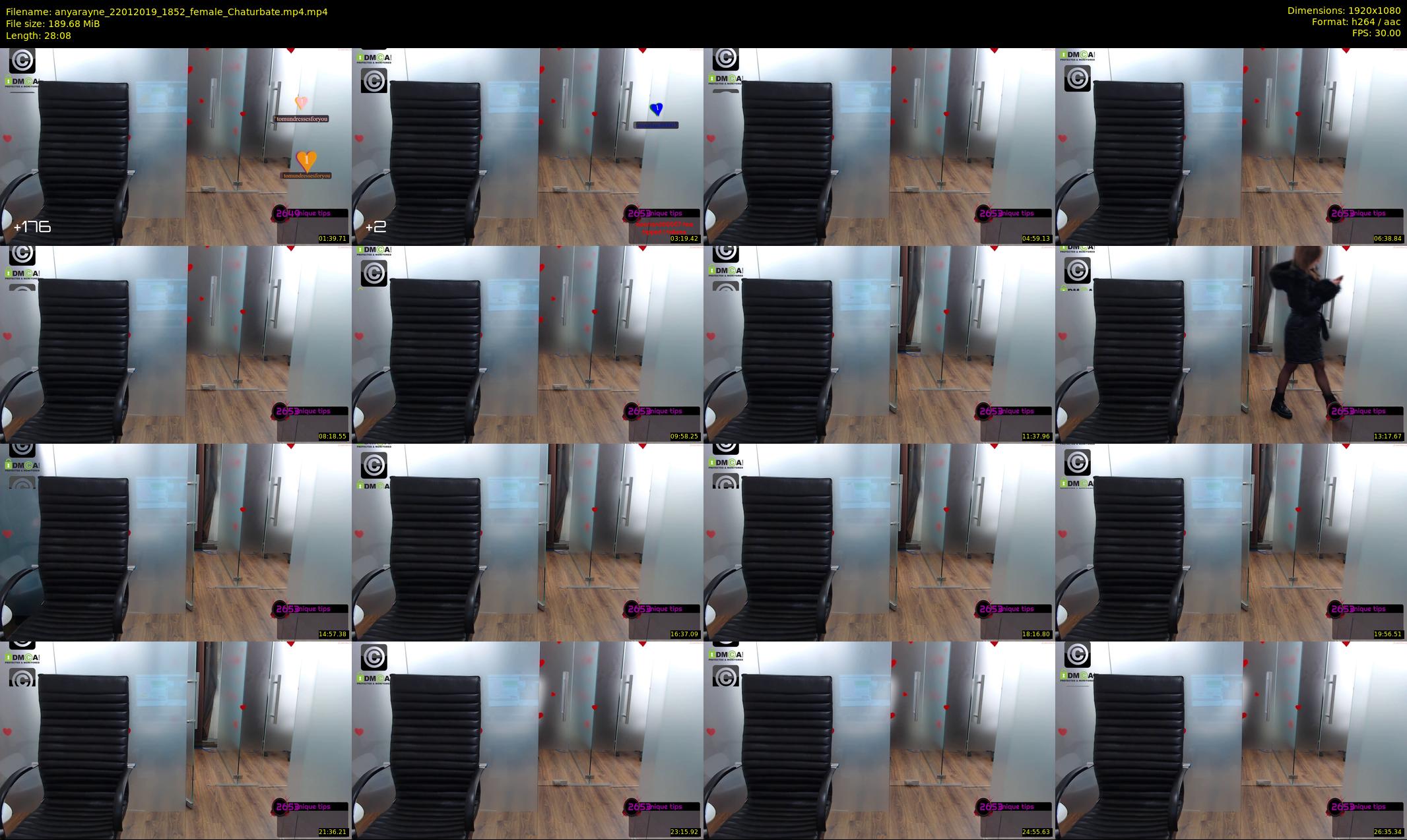 anyarayne — 29 minute Chaturbate female cam show recording, 1080p, Jan 22, 2019