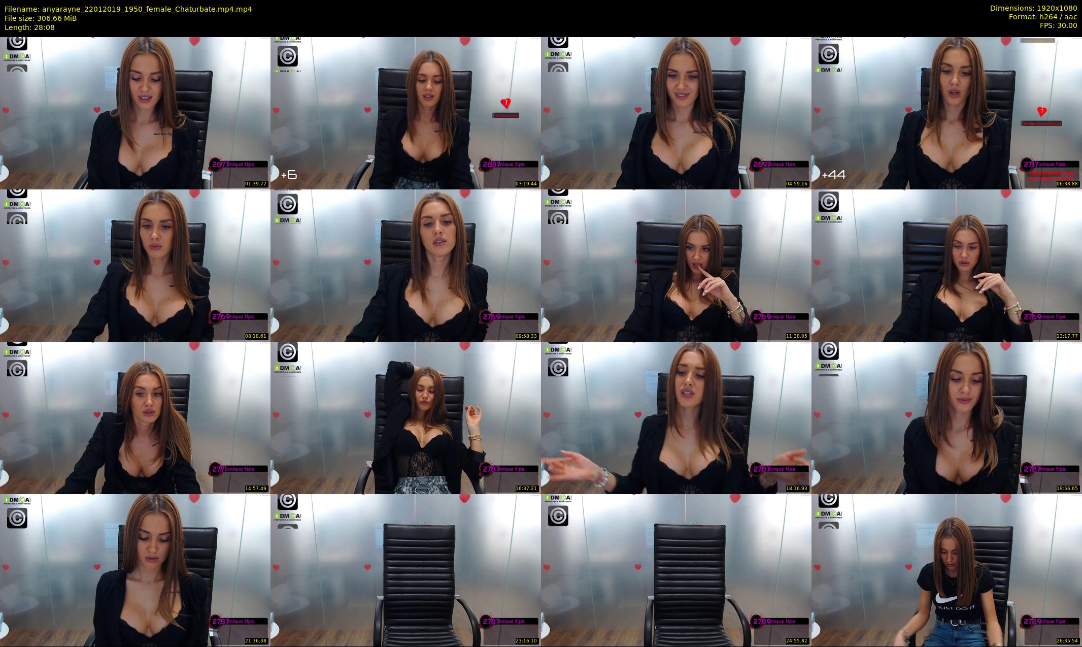 anyarayne — 29 minute Chaturbate female cam show recording, 1080p, Jan 22, 2019