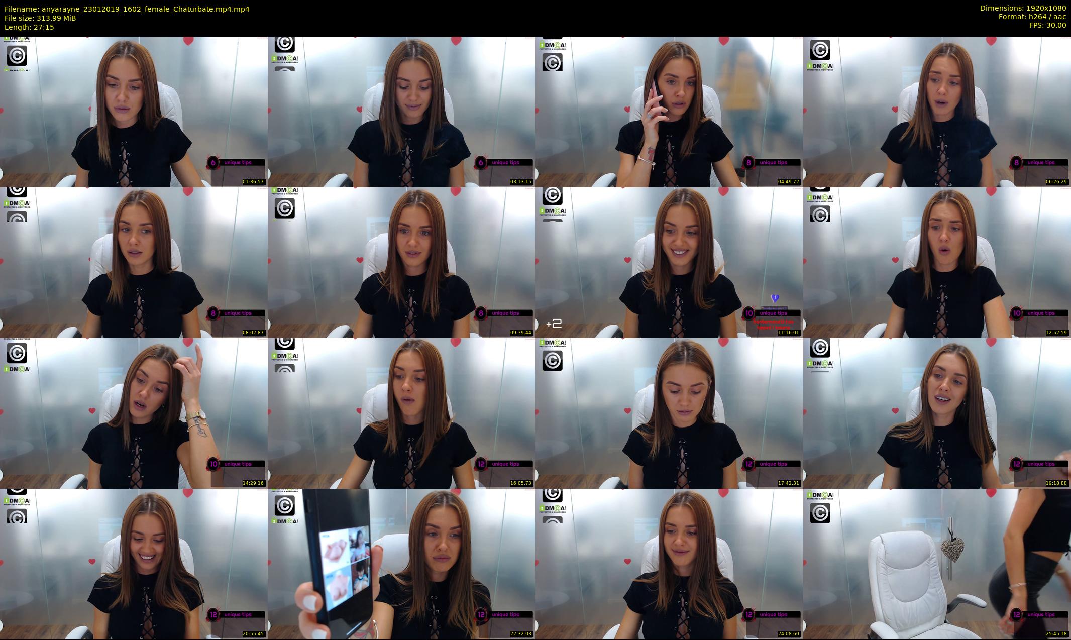 anyarayne — 28 minute Chaturbate female cam show recording, 1080p, Jan 23, 2019