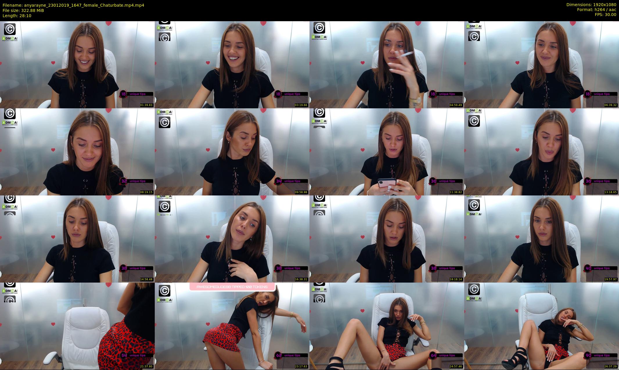 anyarayne — 29 minute Chaturbate female cam show recording, 1080p, Jan 23, 2019