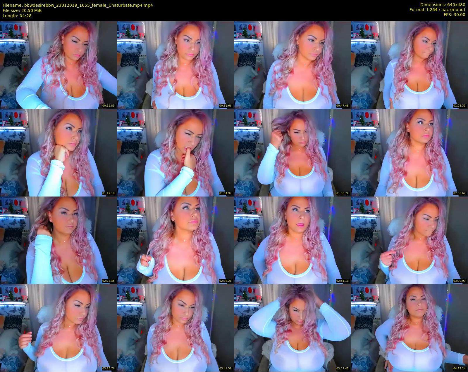 bbwdesirebbw — 5 minute Chaturbate female cam show recording, 480p, Jan 23, 2019