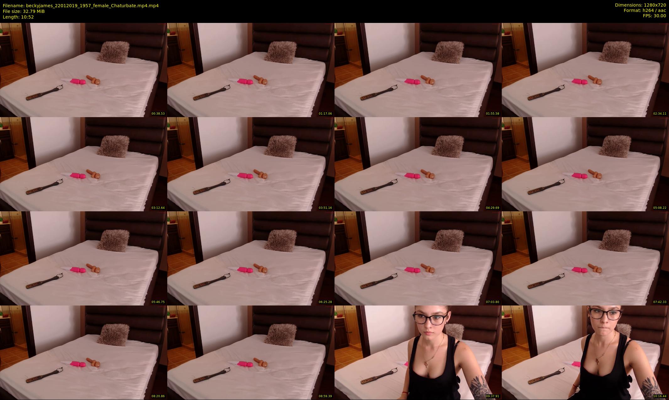beckyjames — 11 minute Chaturbate female cam show recording, 720p, Jan 22, 2019