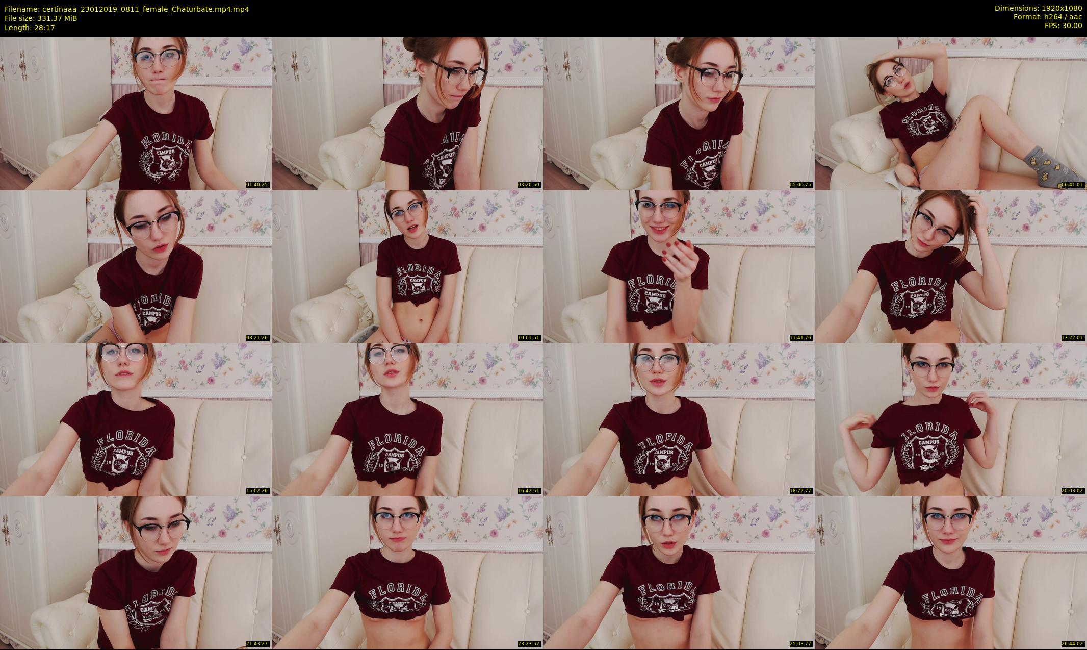certinaaa — 29 minute Chaturbate female cam show recording, 1080p, Jan 23, 2019