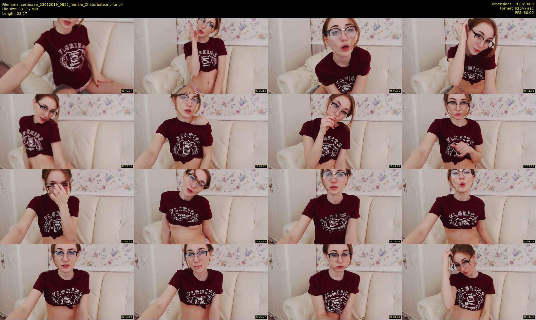 certinaaa — 29 minute Chaturbate female cam show recording, 1080p, Jan 23, 2019