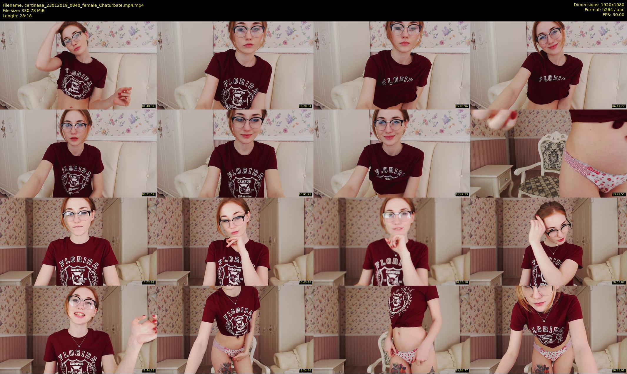 certinaaa — 29 minute Chaturbate female cam show recording, 1080p, Jan 23, 2019
