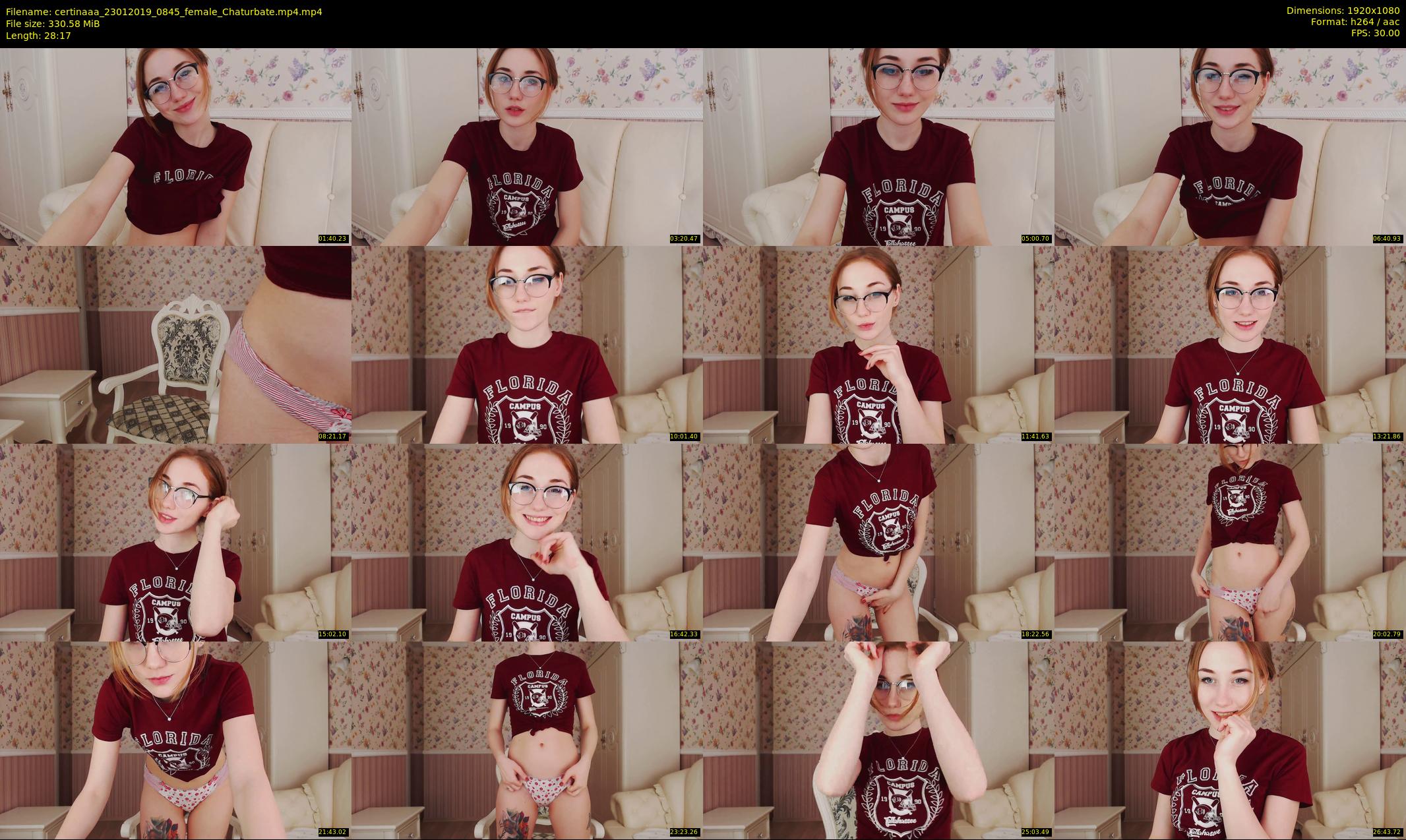 certinaaa — 29 minute Chaturbate female cam show recording, 1080p, Jan 23, 2019