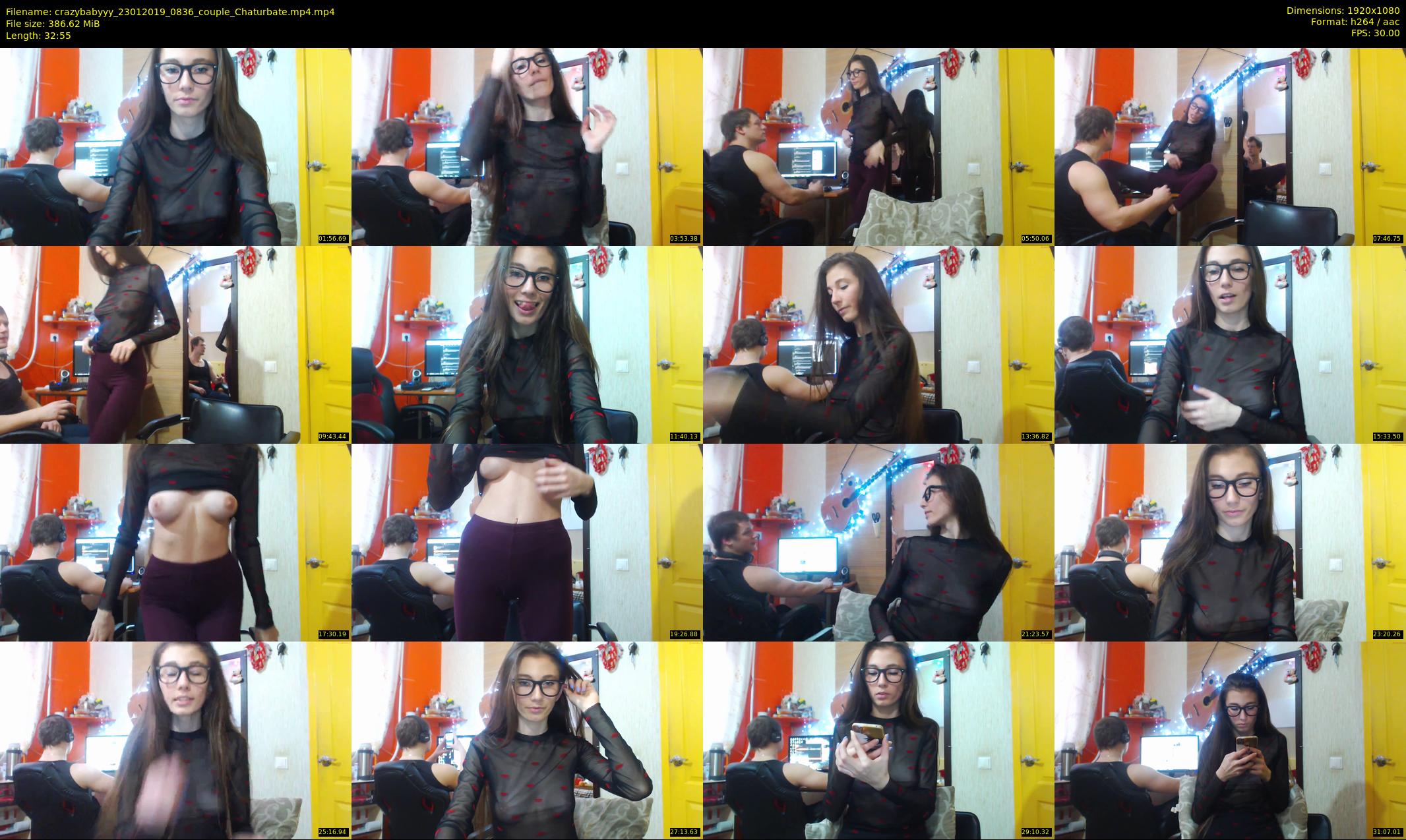 crazybabyyy — 33 minute Chaturbate couple cam show recording, 1080p, Jan 23, 2019