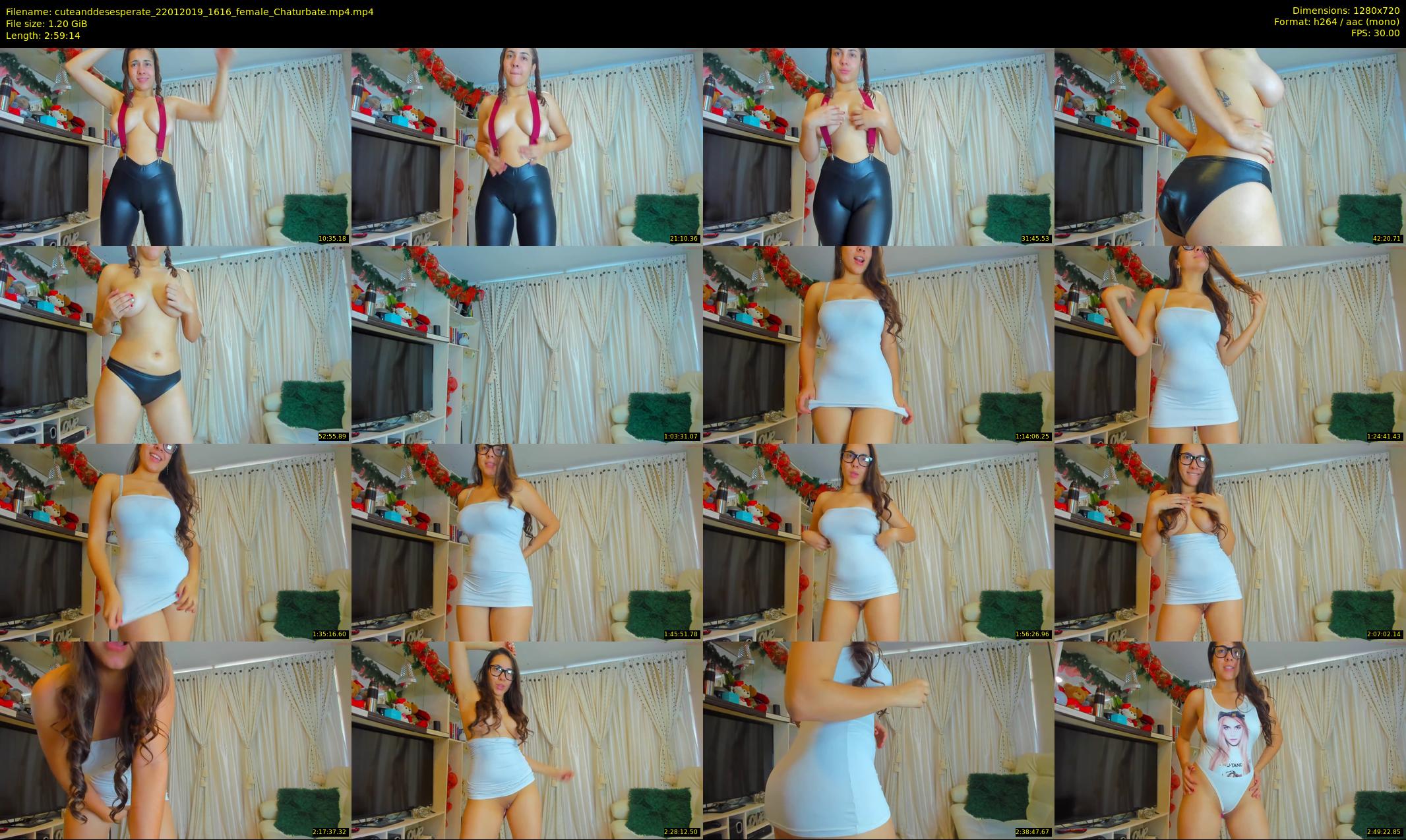 cuteanddesesperate — 180 minute Chaturbate female cam show recording, 720p, Jan 22, 2019