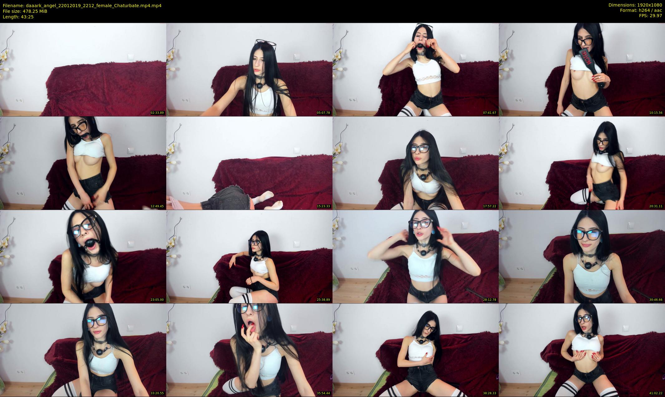 daaark_angel — 44 minute Chaturbate female cam show recording, 1080p, Jan 22, 2019