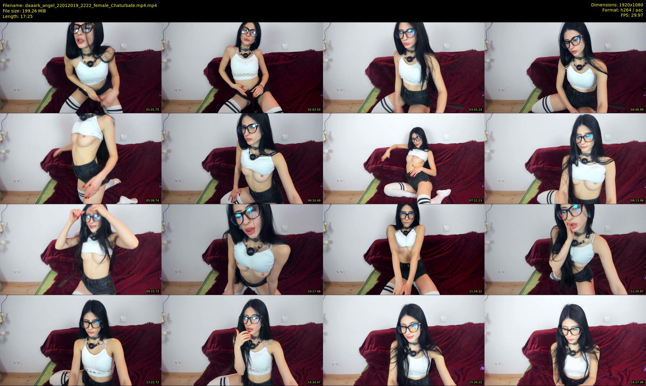 daaark_angel — 18 minute Chaturbate female cam show recording, 1080p, Jan 22, 2019