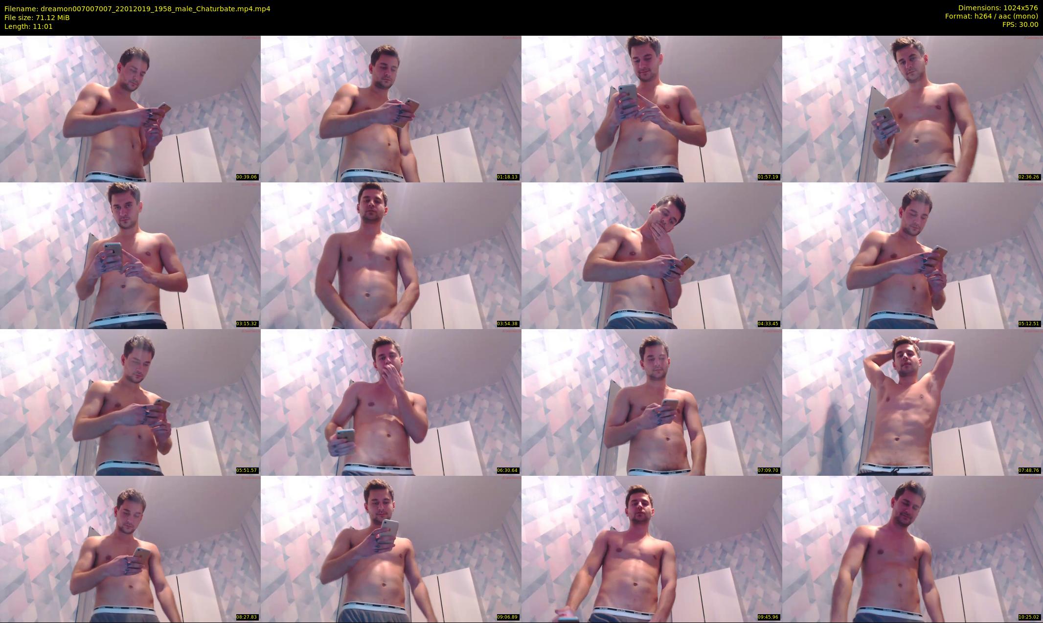 dreamon007007007 — 12 minute Chaturbate male cam show recording, 480p, Jan 22, 2019