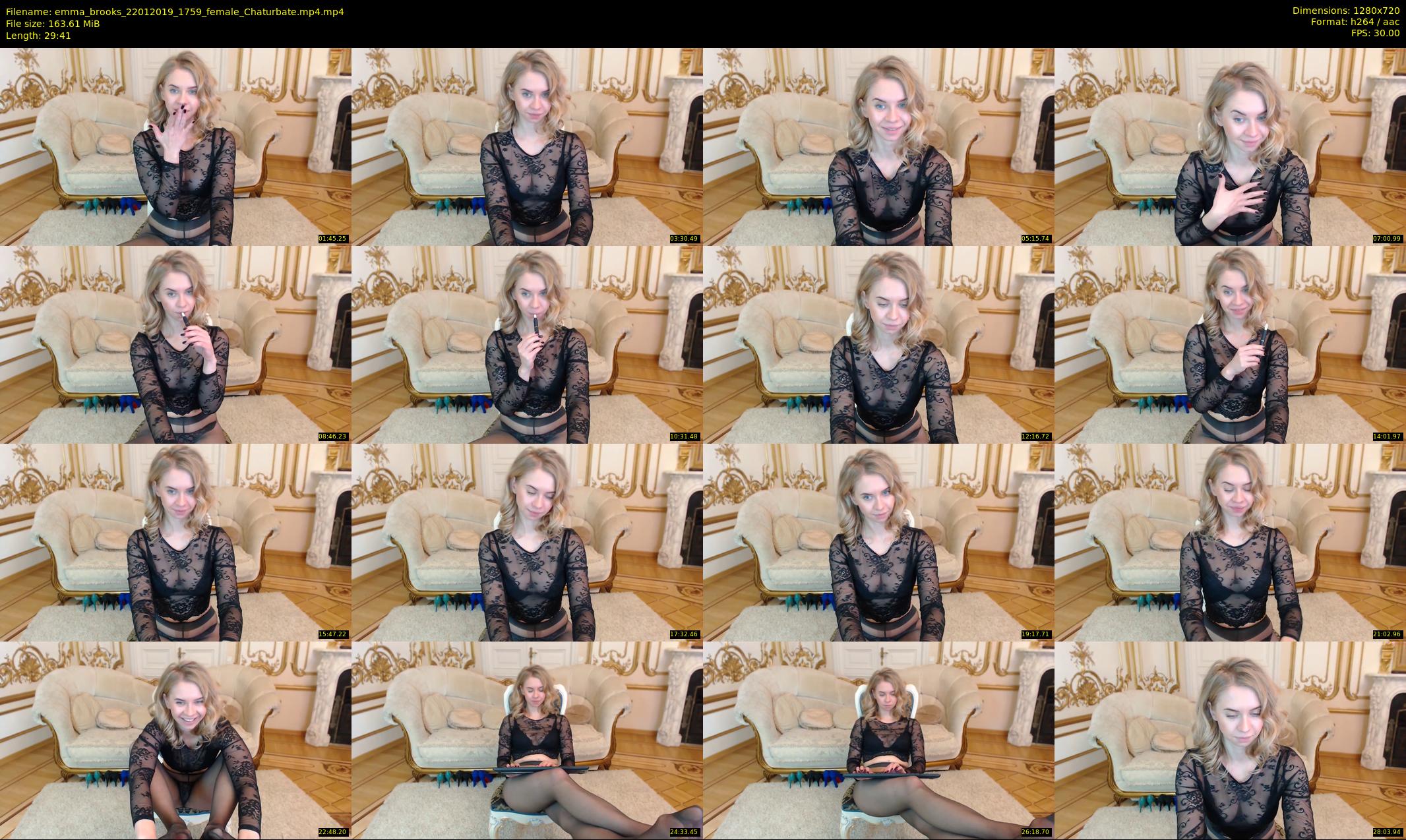 emma_brooks — 30 minute Chaturbate female cam show recording, 720p, Jan 22, 2019