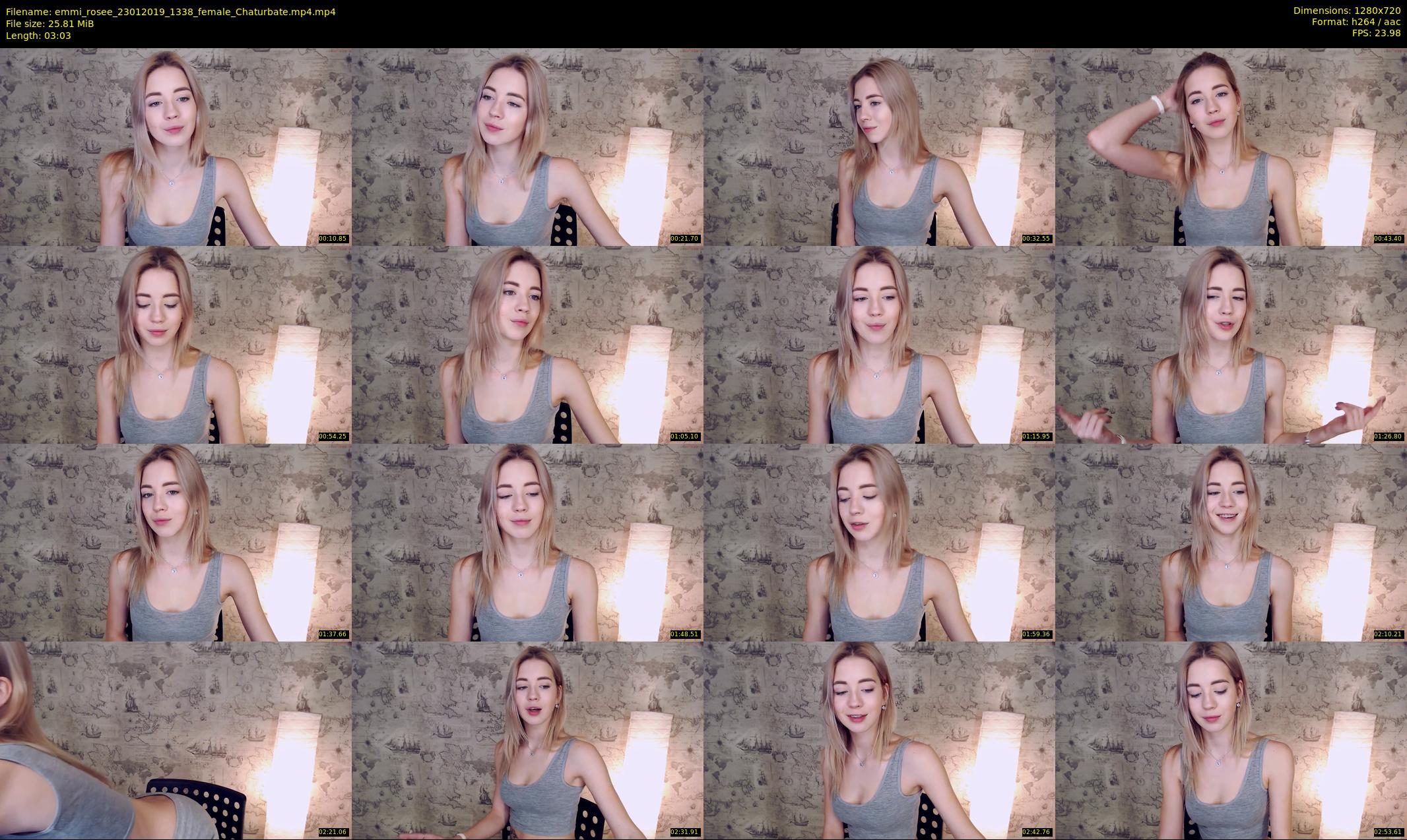 emmi_rosee — 4 minute Chaturbate female cam show recording, 720p, Jan 23, 2019