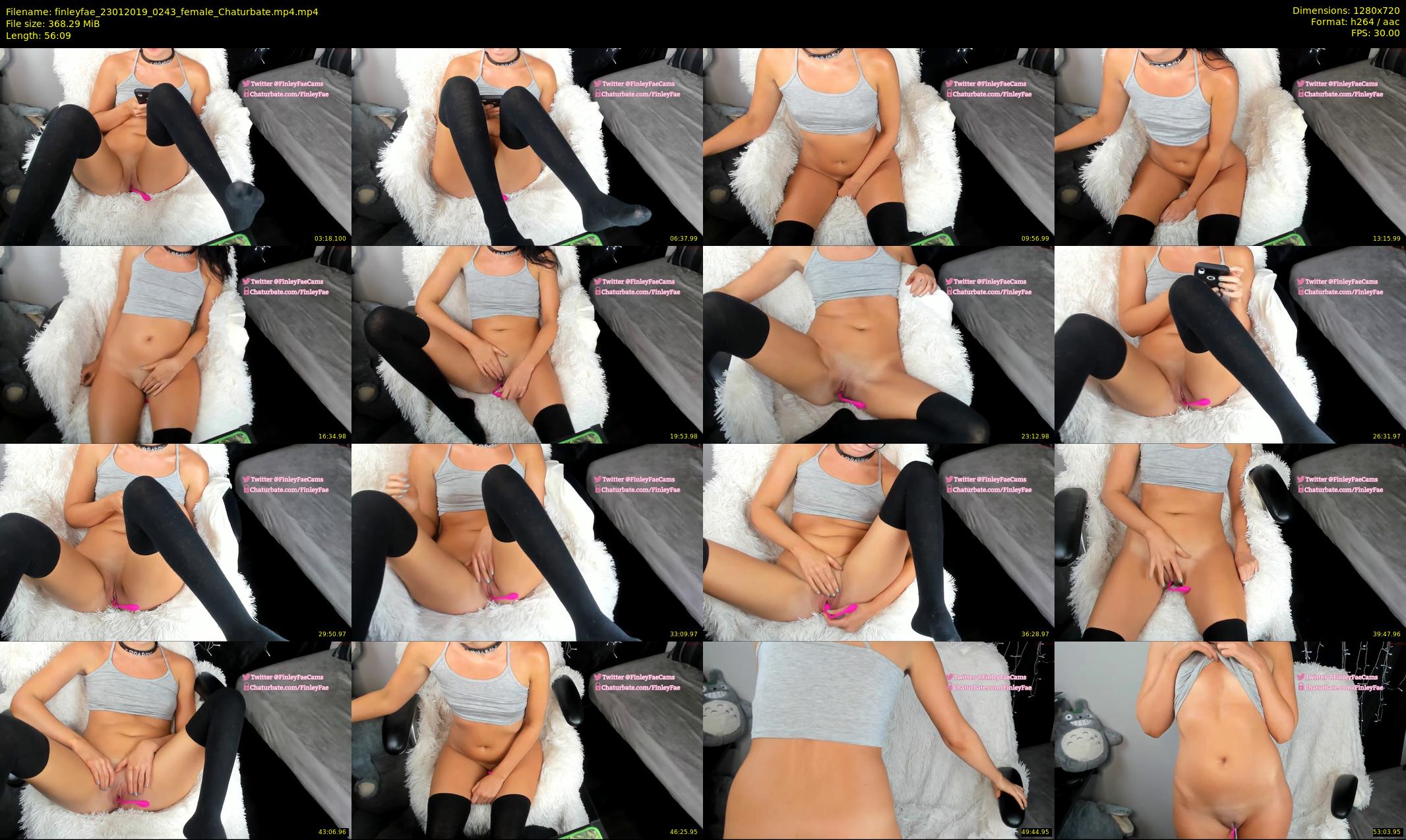 finleyfae — 57 minute Chaturbate female cam show recording, 720p, Jan 23, 2019