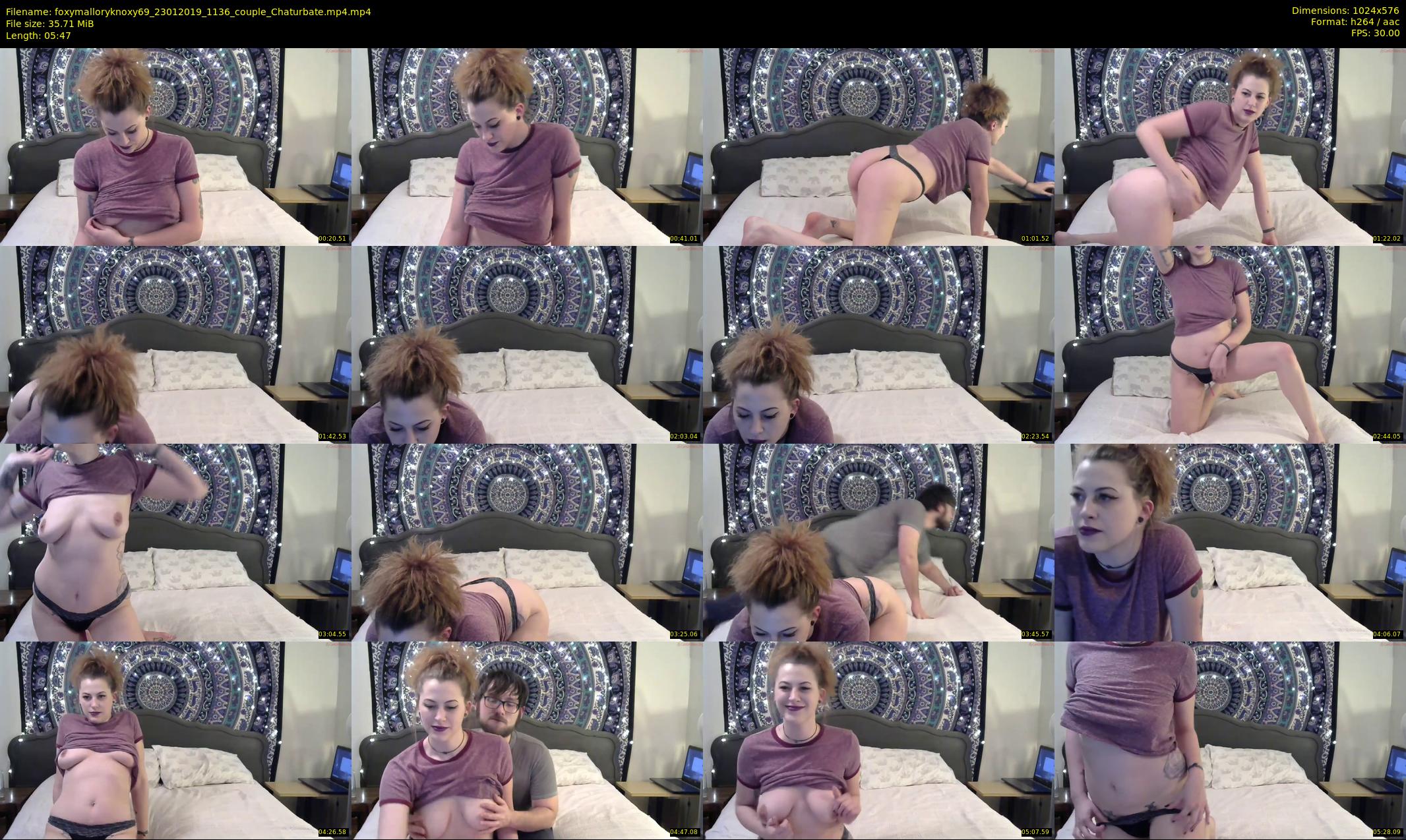 foxymalloryknoxy69 — 6 minute Chaturbate couple cam show recording, 480p, Jan 23, 2019