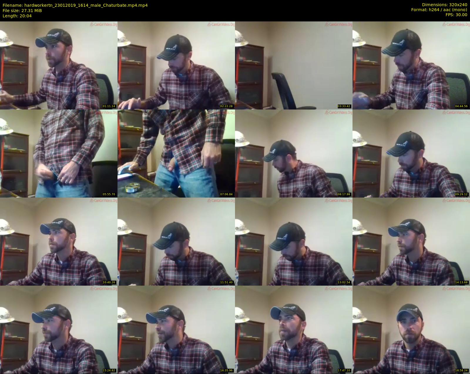 hardworkertn — 21 minute Chaturbate male cam show recording, SD, Jan 23, 2019