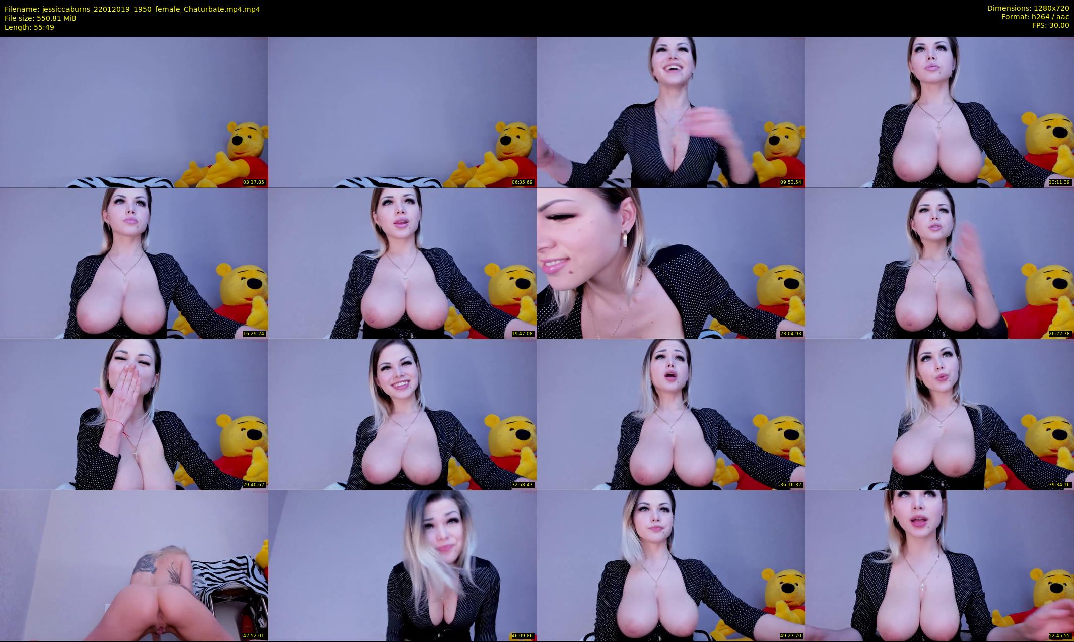 jessiccaburns — 56 minute Chaturbate female cam show recording, 720p, Jan 22, 2019