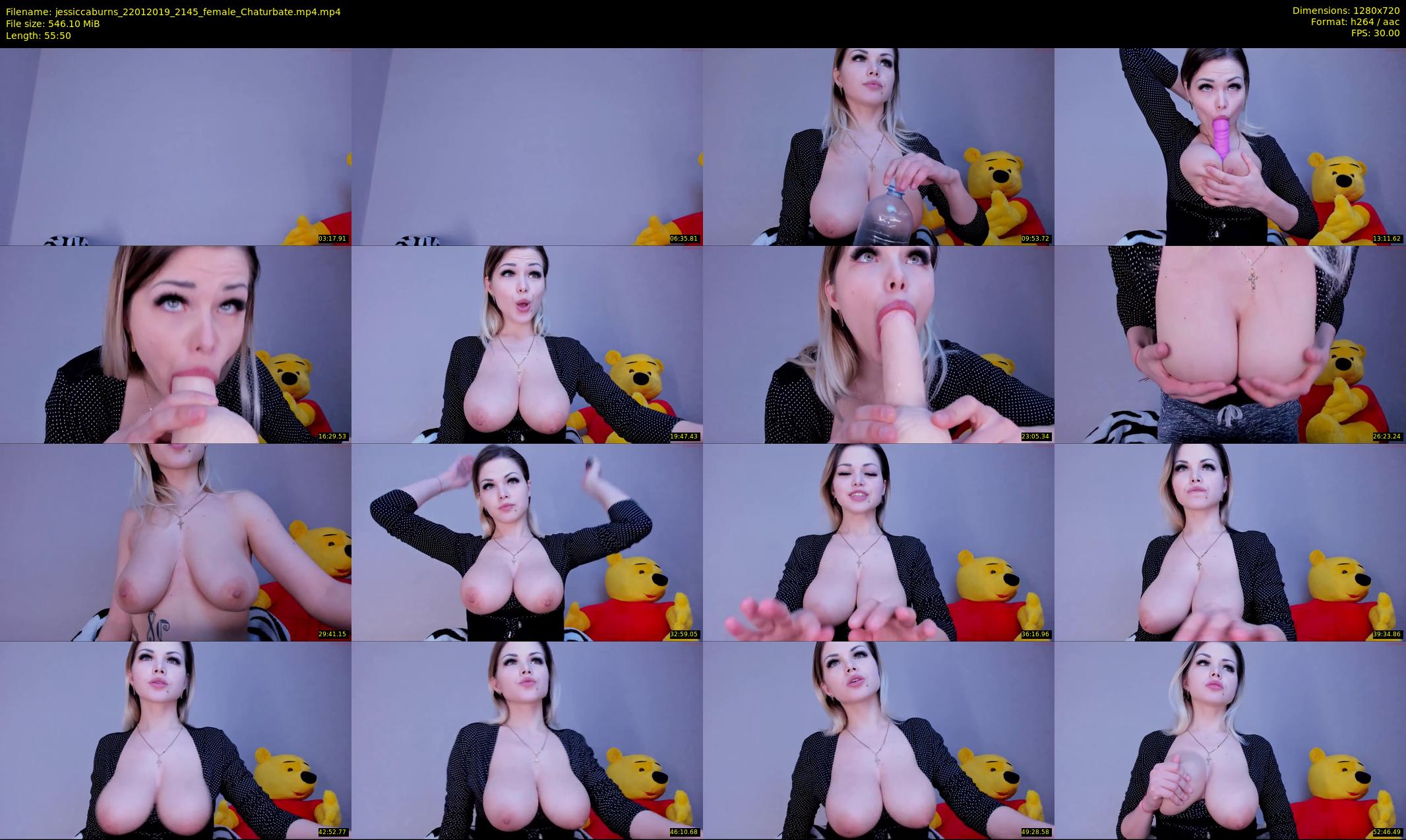 jessiccaburns — 56 minute Chaturbate female cam show recording, 720p, Jan 22, 2019