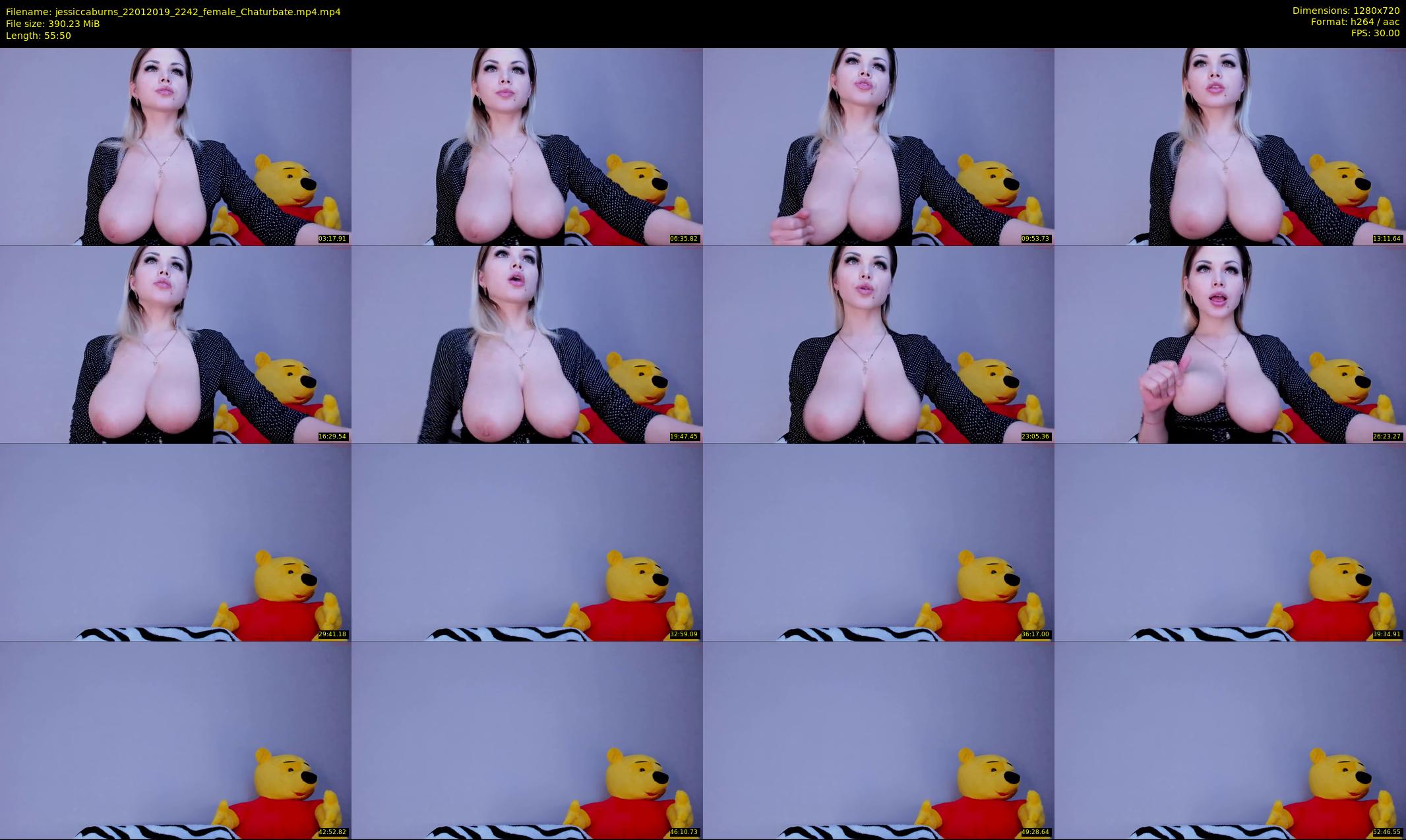 jessiccaburns — 56 minute Chaturbate female cam show recording, 720p, Jan 22, 2019