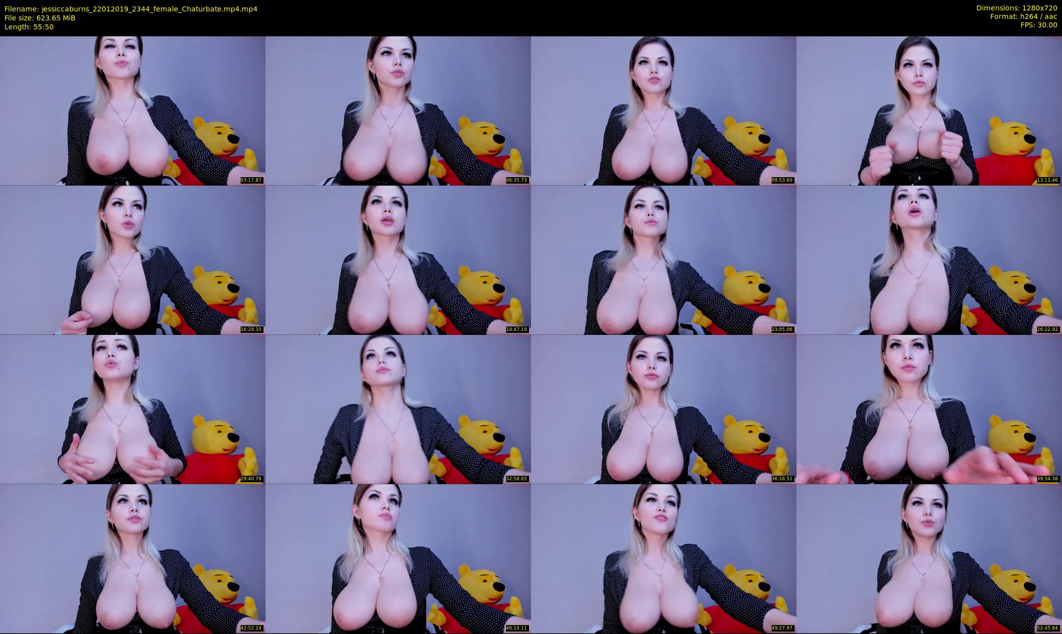 jessiccaburns — 56 minute Chaturbate female cam show recording, 720p, Jan 22, 2019
