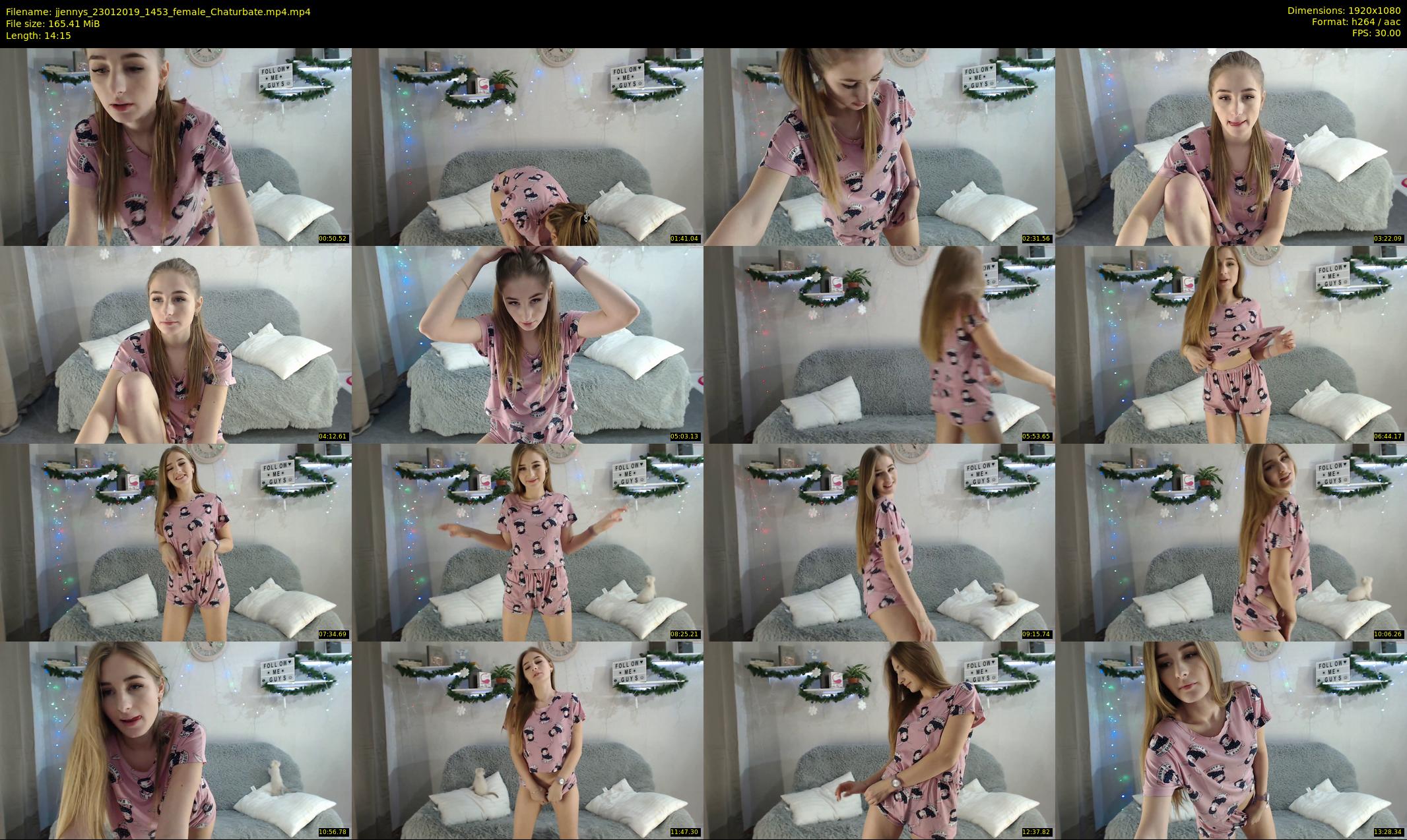 jjennys — 15 minute Chaturbate female cam show recording, 1080p, Jan 23, 2019