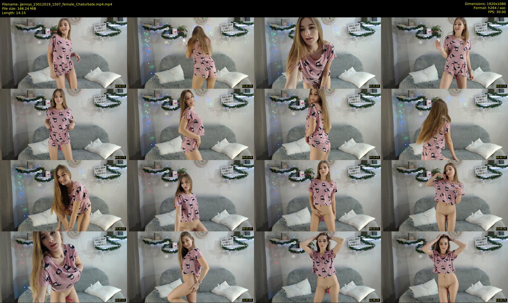 jjennys — 15 minute Chaturbate female cam show recording, 1080p, Jan 23, 2019