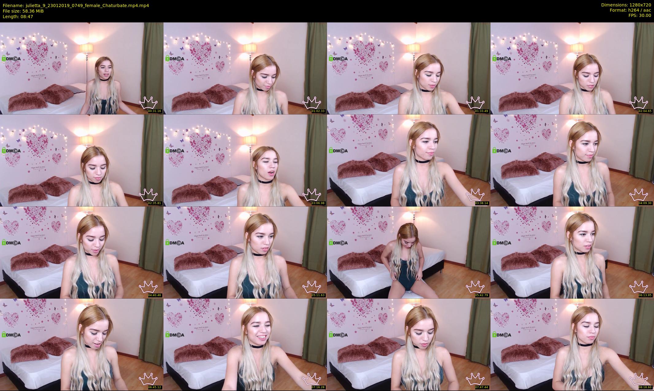 julietta_9 — 9 minute Chaturbate female cam show recording, 720p, Jan 23, 2019