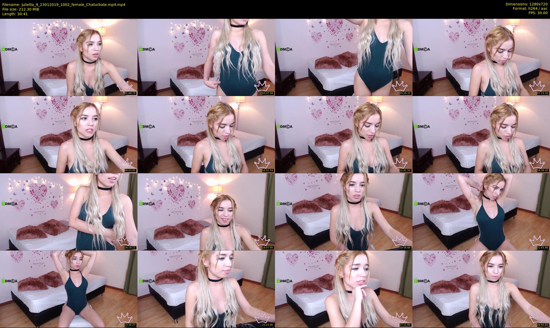 julietta_9 — 31 minute Chaturbate female cam show recording, 720p, Jan 23, 2019