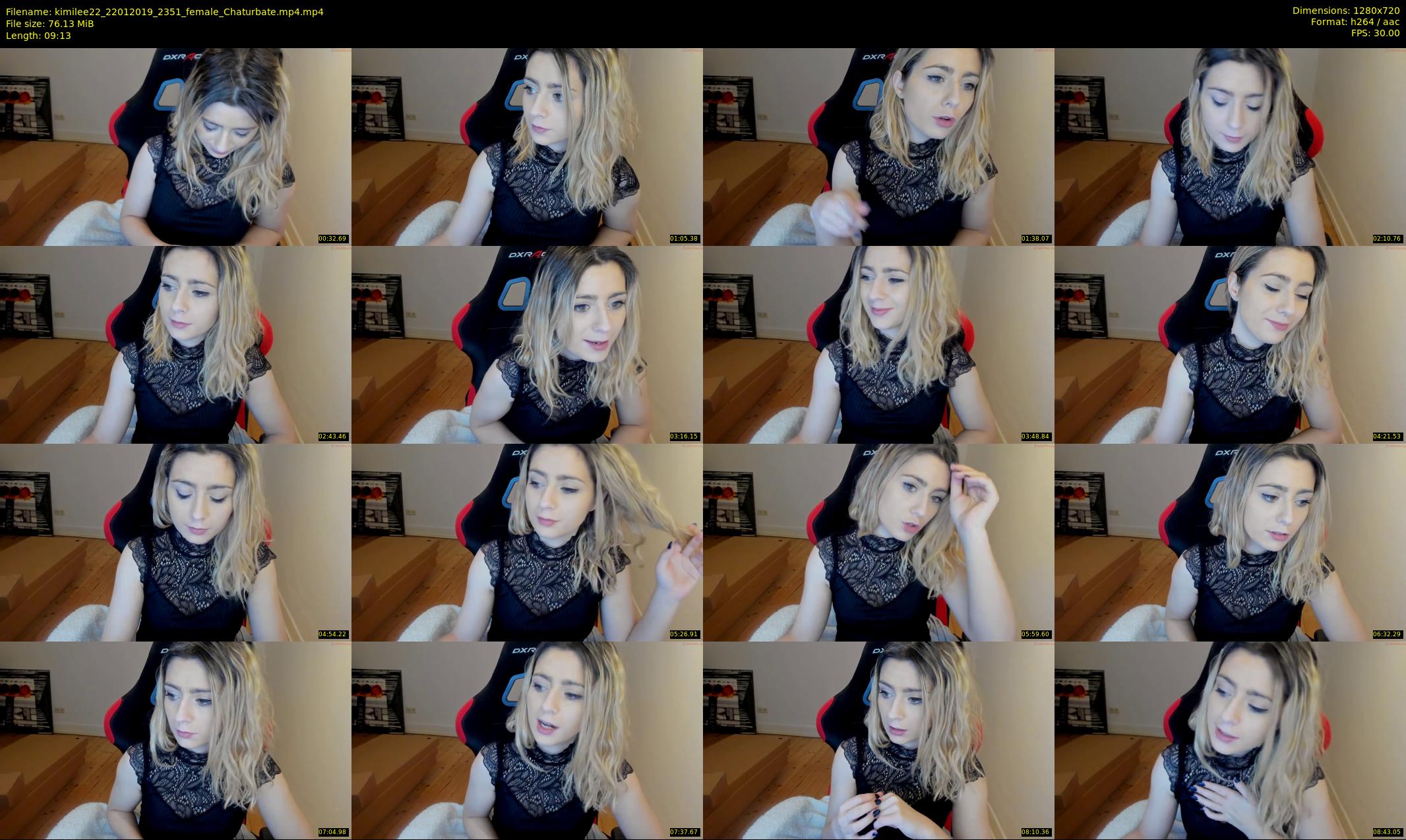 kimilee22 — 10 minute Chaturbate female cam show recording, 720p, Jan 22, 2019