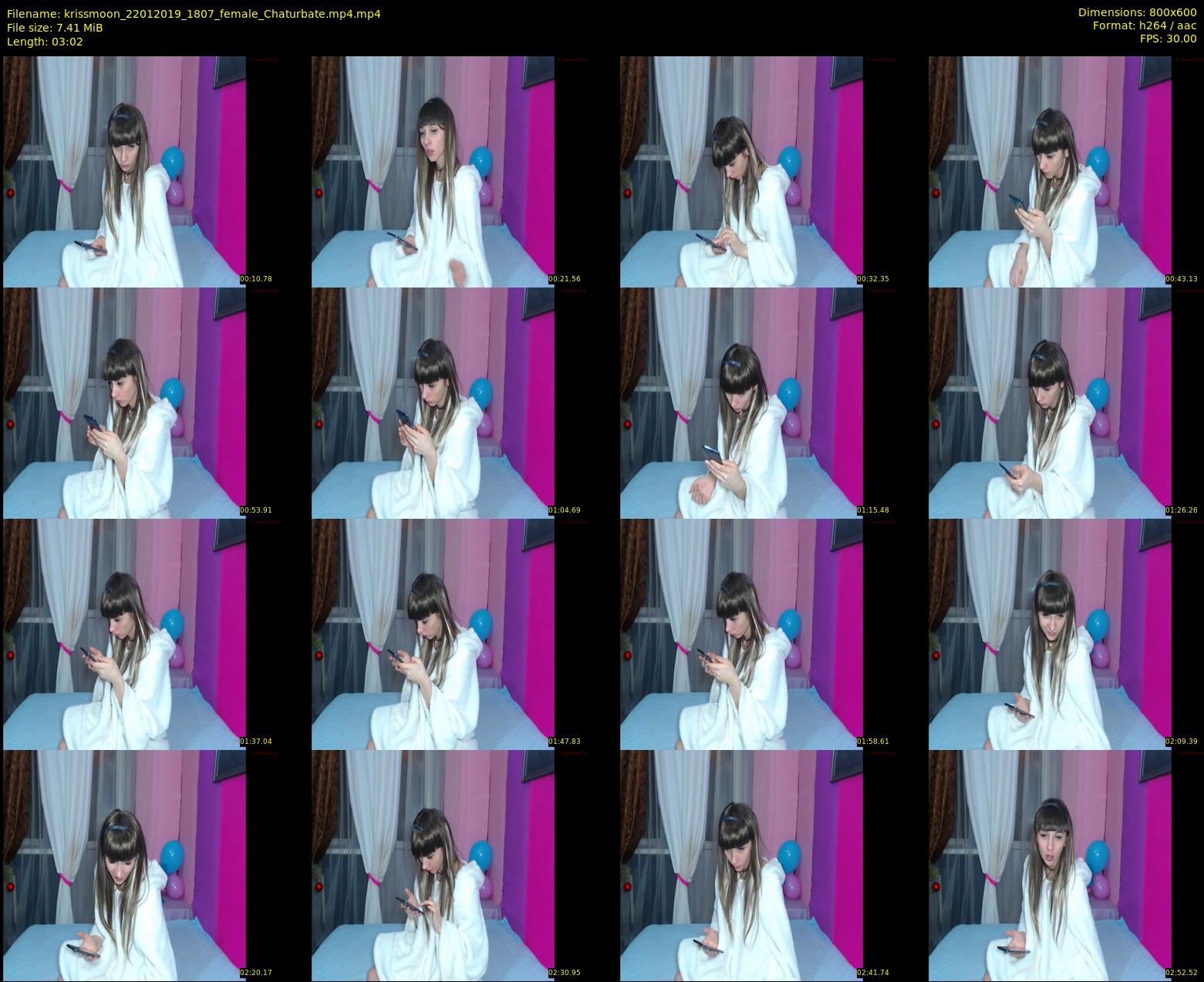 krissmoon — 4 minute Chaturbate female cam show recording, 480p, Jan 22, 2019