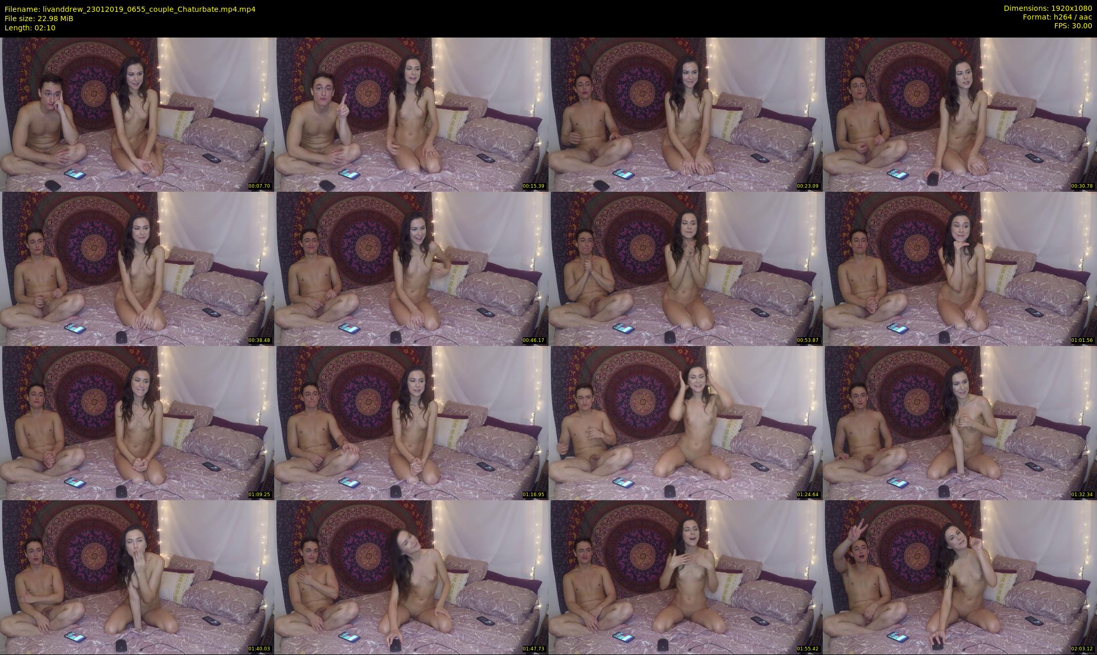 livanddrew — 3 minute Chaturbate couple cam show recording, 1080p, Jan 23, 2019