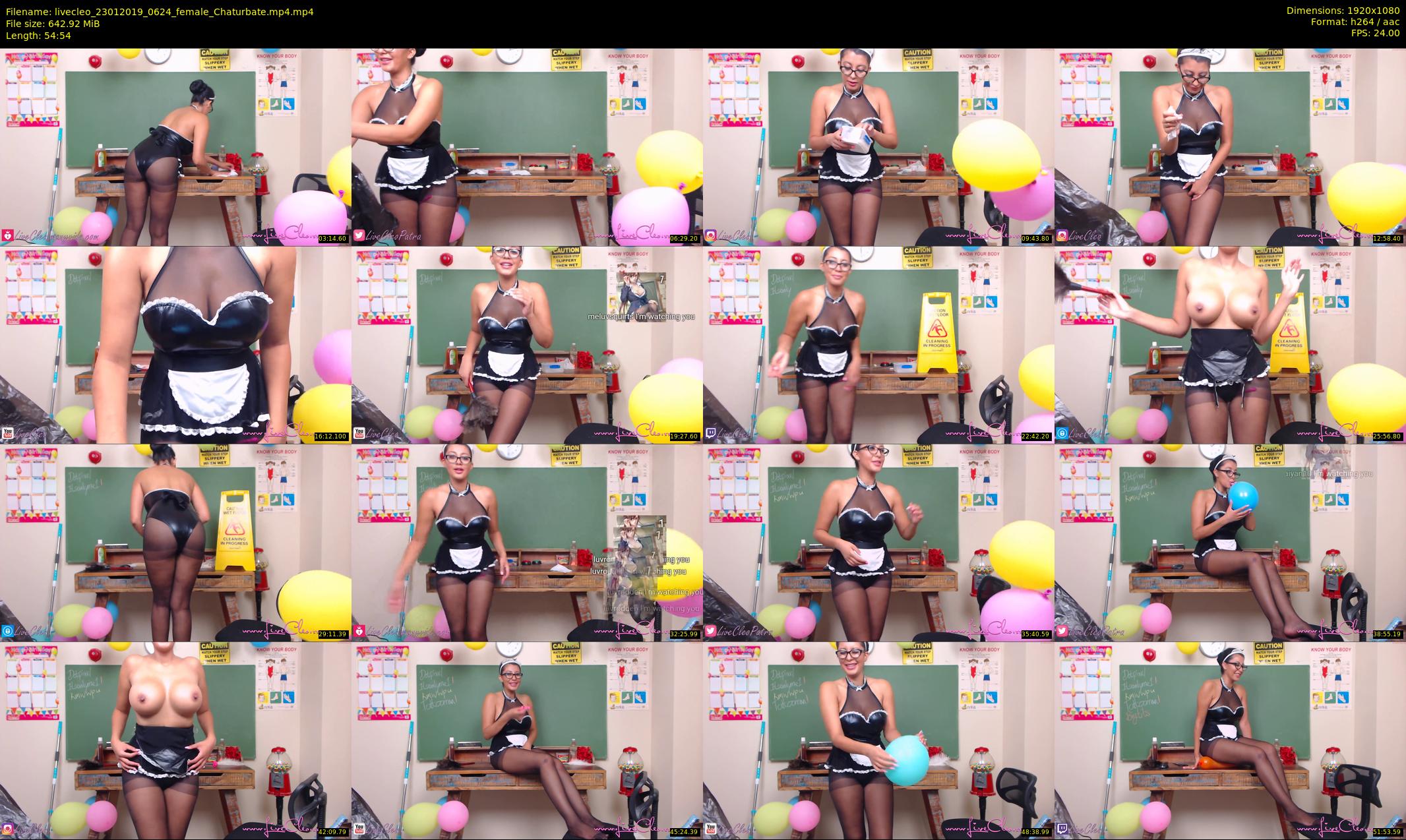 livecleo — 55 minute Chaturbate female cam show recording, 1080p, Jan 23, 2019