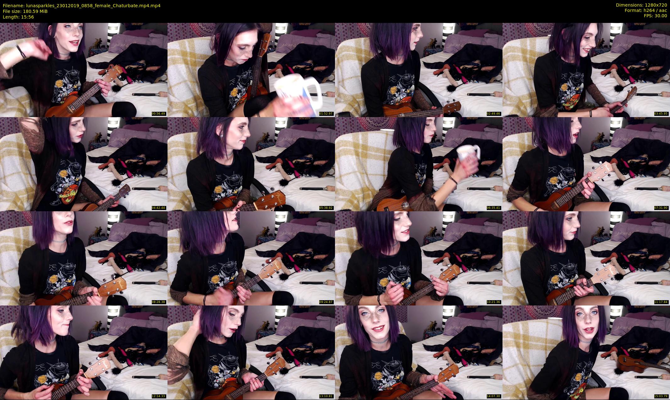 lunasparkles — 16 minute Chaturbate female cam show recording, 720p, Jan 23, 2019