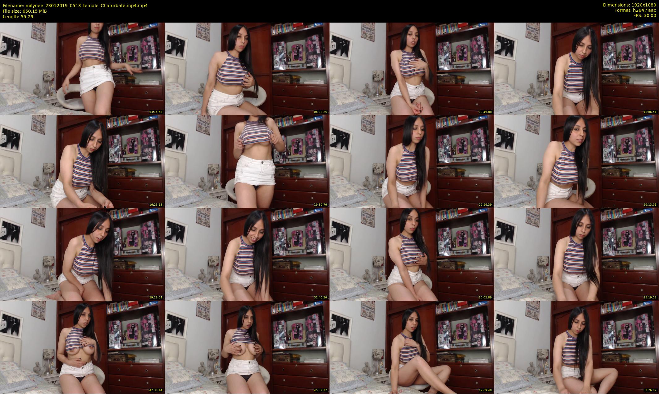 milynee — 56 minute Chaturbate female cam show recording, 1080p, Jan 23, 2019
