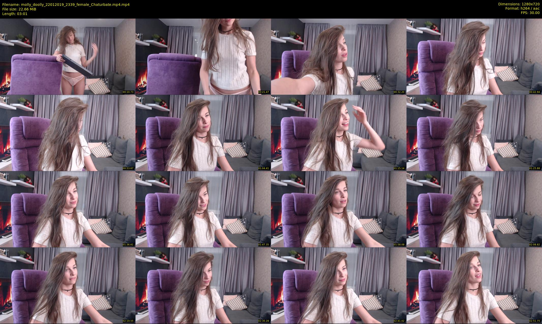 molly_doolly — 4 minute Chaturbate female cam show recording, 720p, Jan 22, 2019