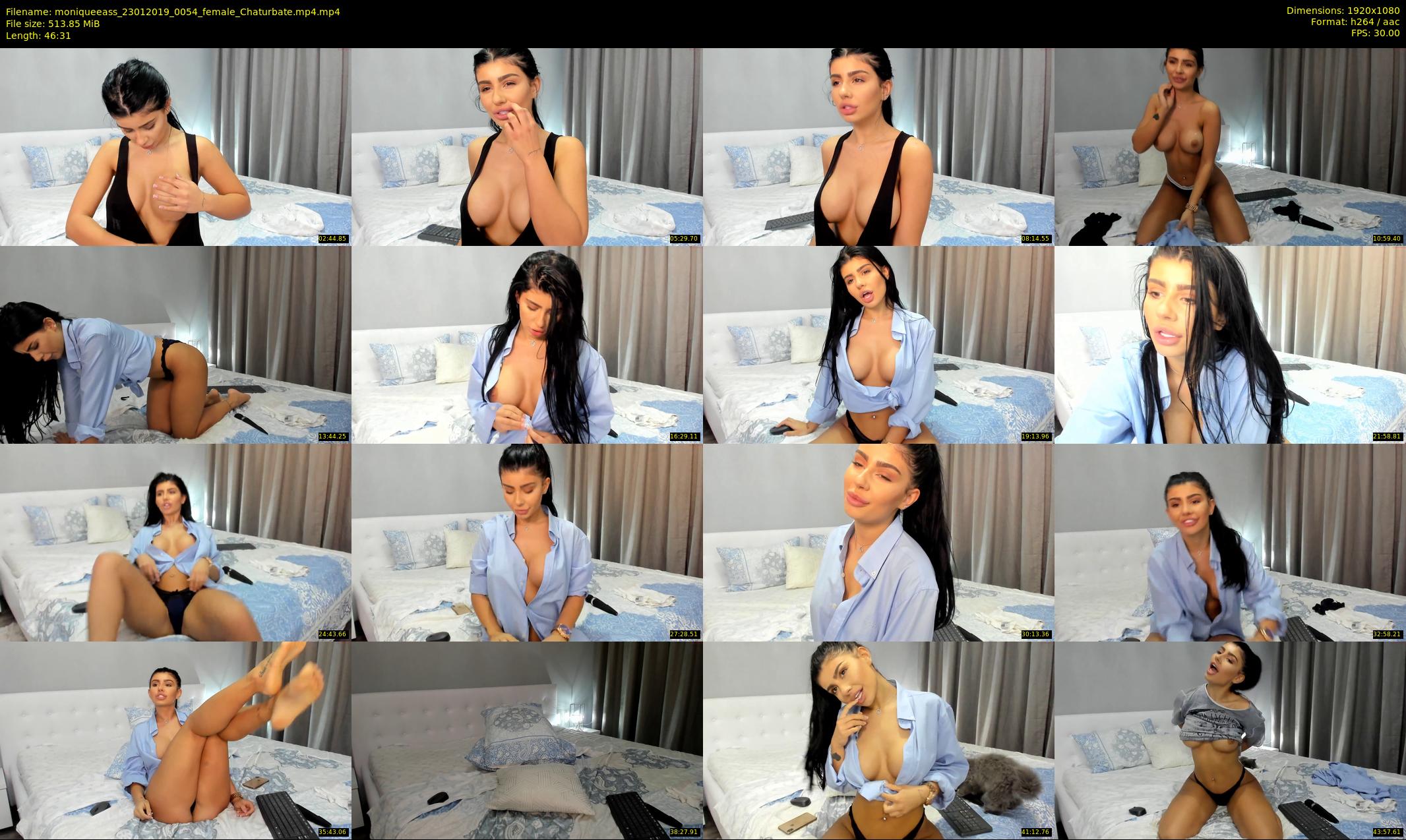 moniqueeass — 47 minute Chaturbate female cam show recording, 1080p, Jan 23, 2019