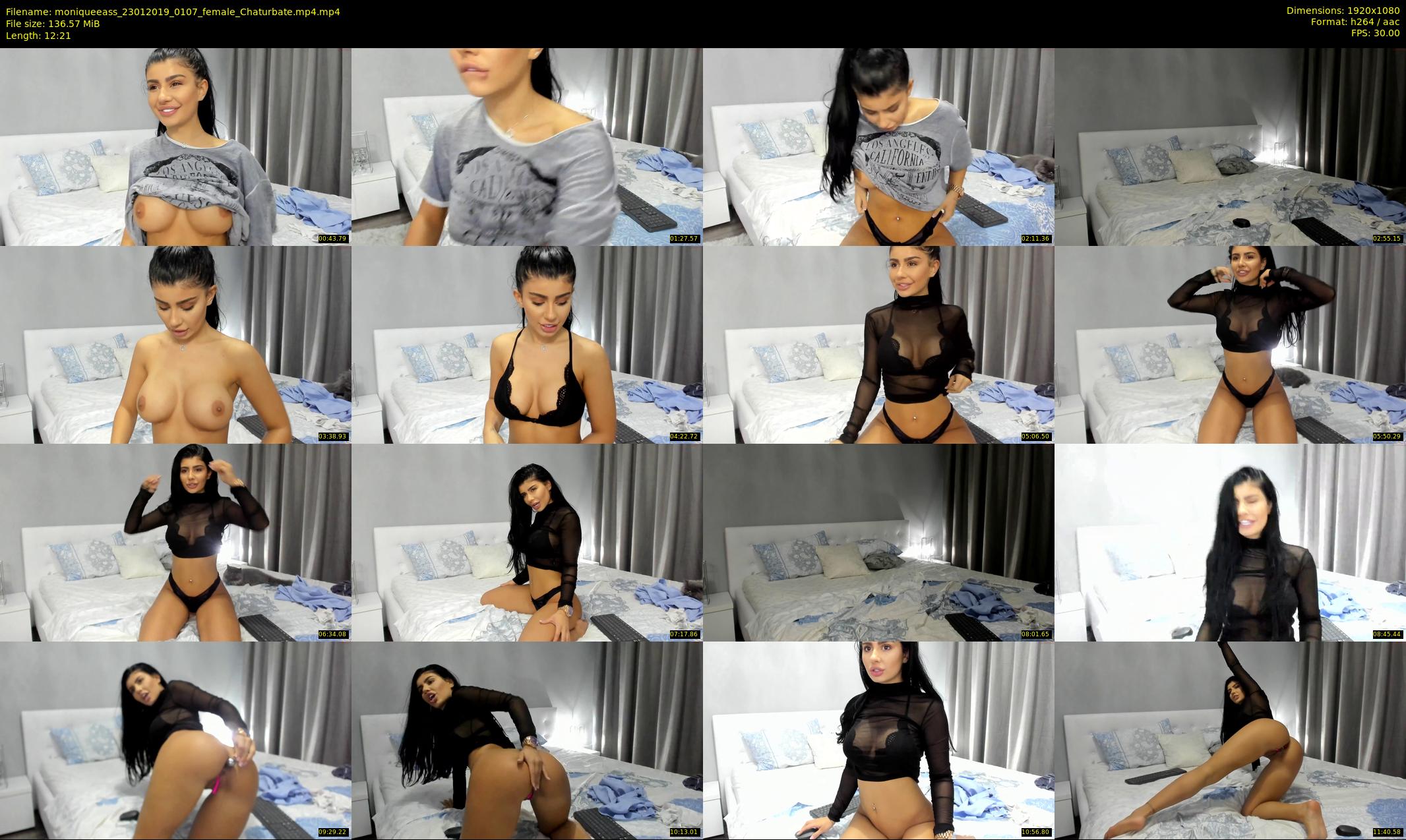 moniqueeass — 13 minute Chaturbate female cam show recording, 1080p, Jan 23, 2019
