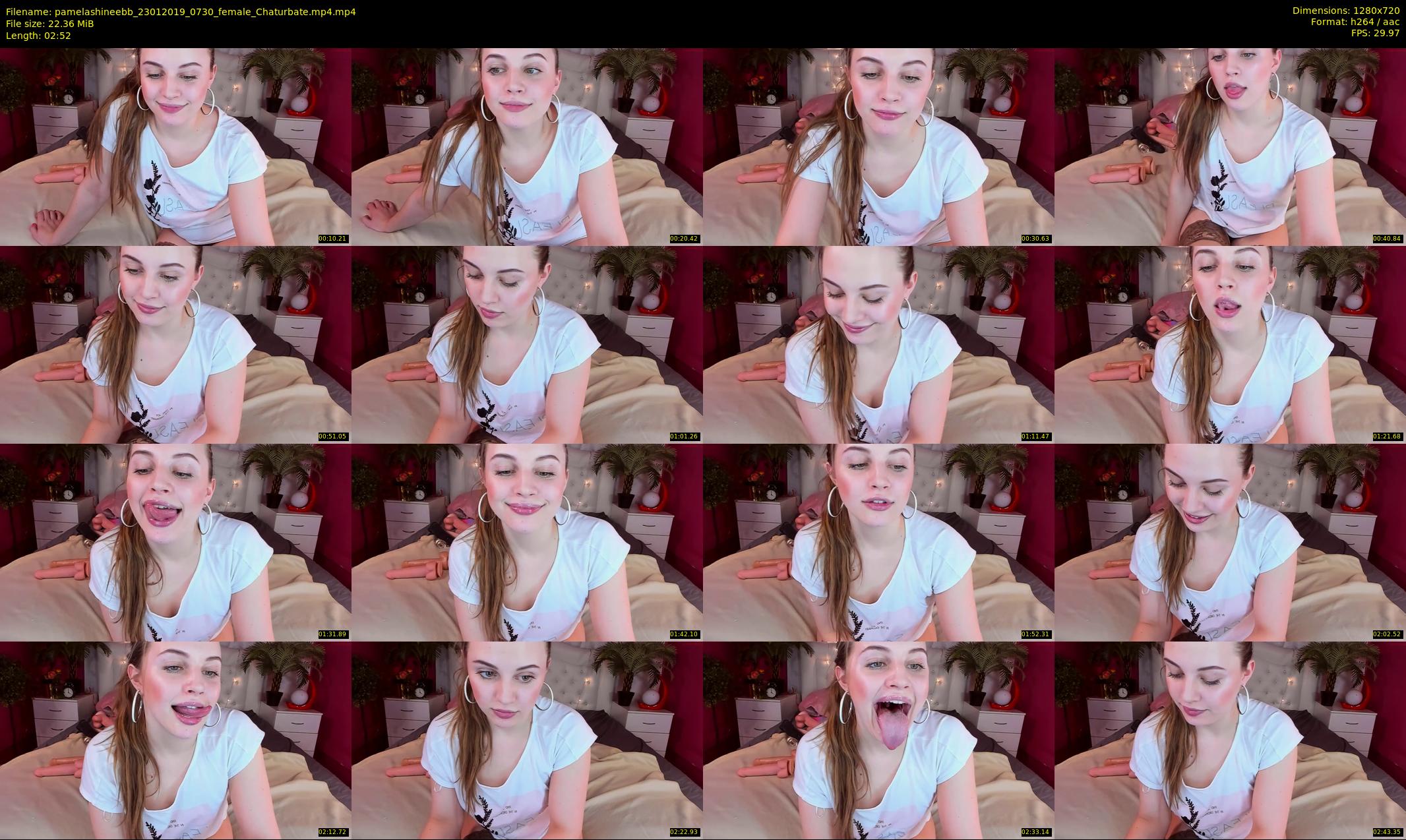 pamelashineebb — 3 minute Chaturbate female cam show recording, 720p, Jan 23, 2019