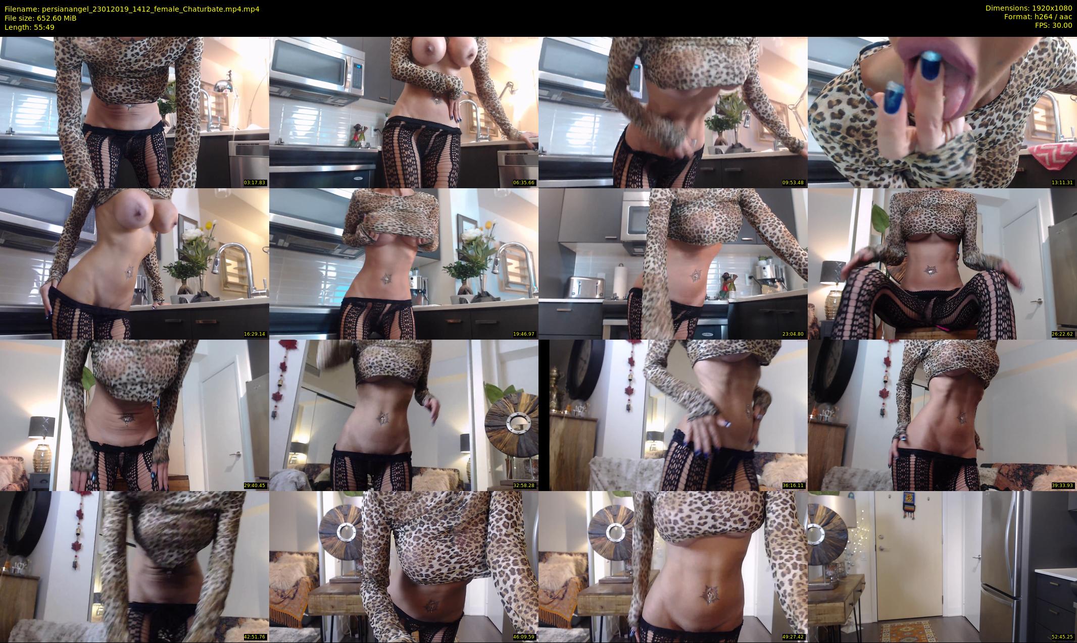 persianangel — 56 minute Chaturbate female cam show recording, 1080p, Jan 23, 2019