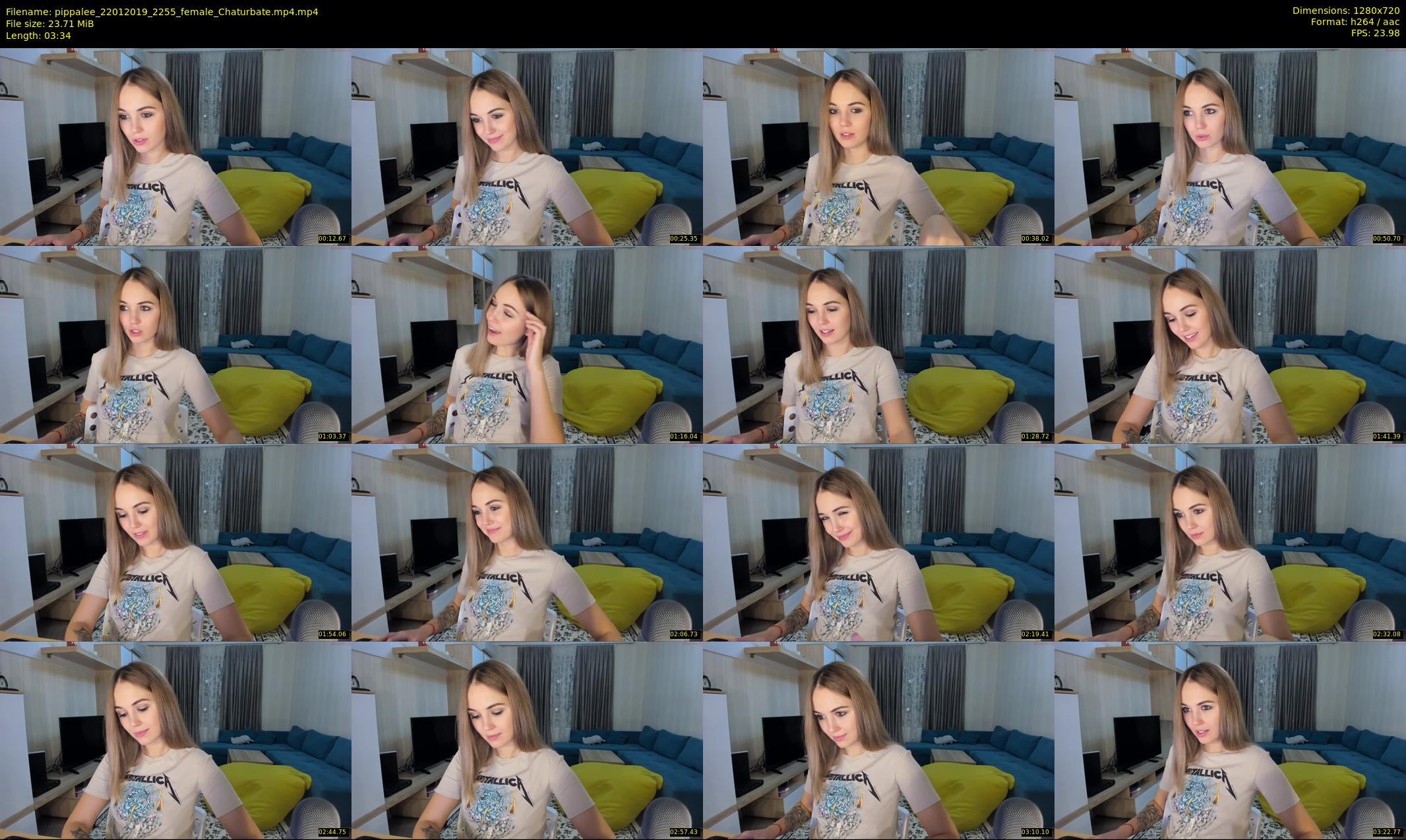 pippalee — 4 minute Chaturbate female cam show recording, 720p, Jan 22, 2019