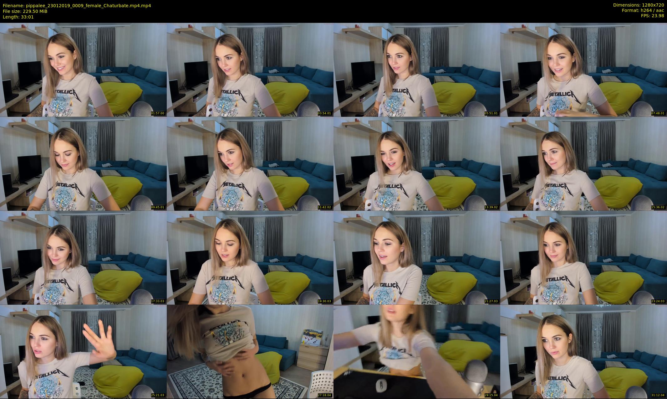 pippalee — 34 minute Chaturbate female cam show recording, 720p, Jan 23, 2019