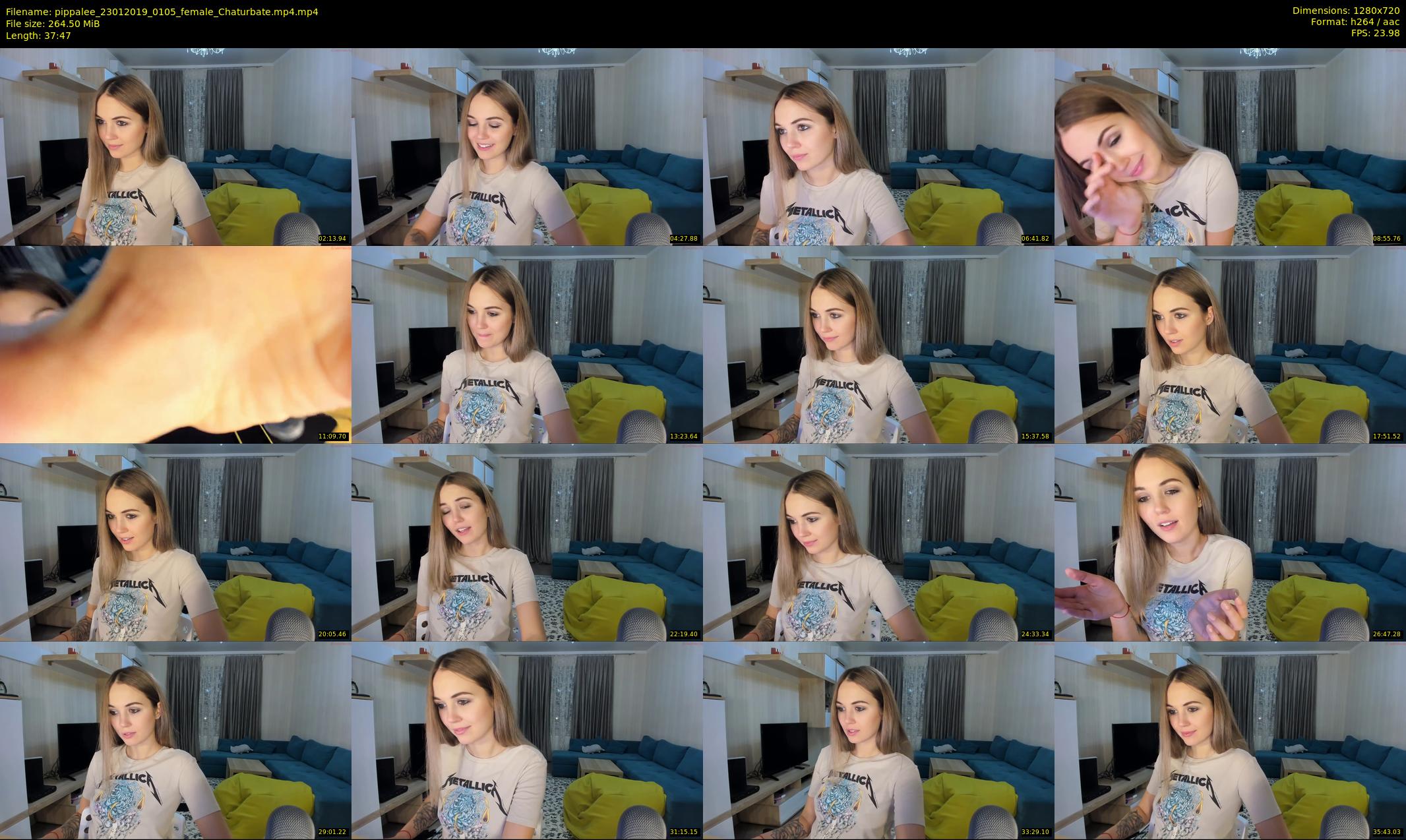 pippalee — 38 minute Chaturbate female cam show recording, 720p, Jan 23, 2019