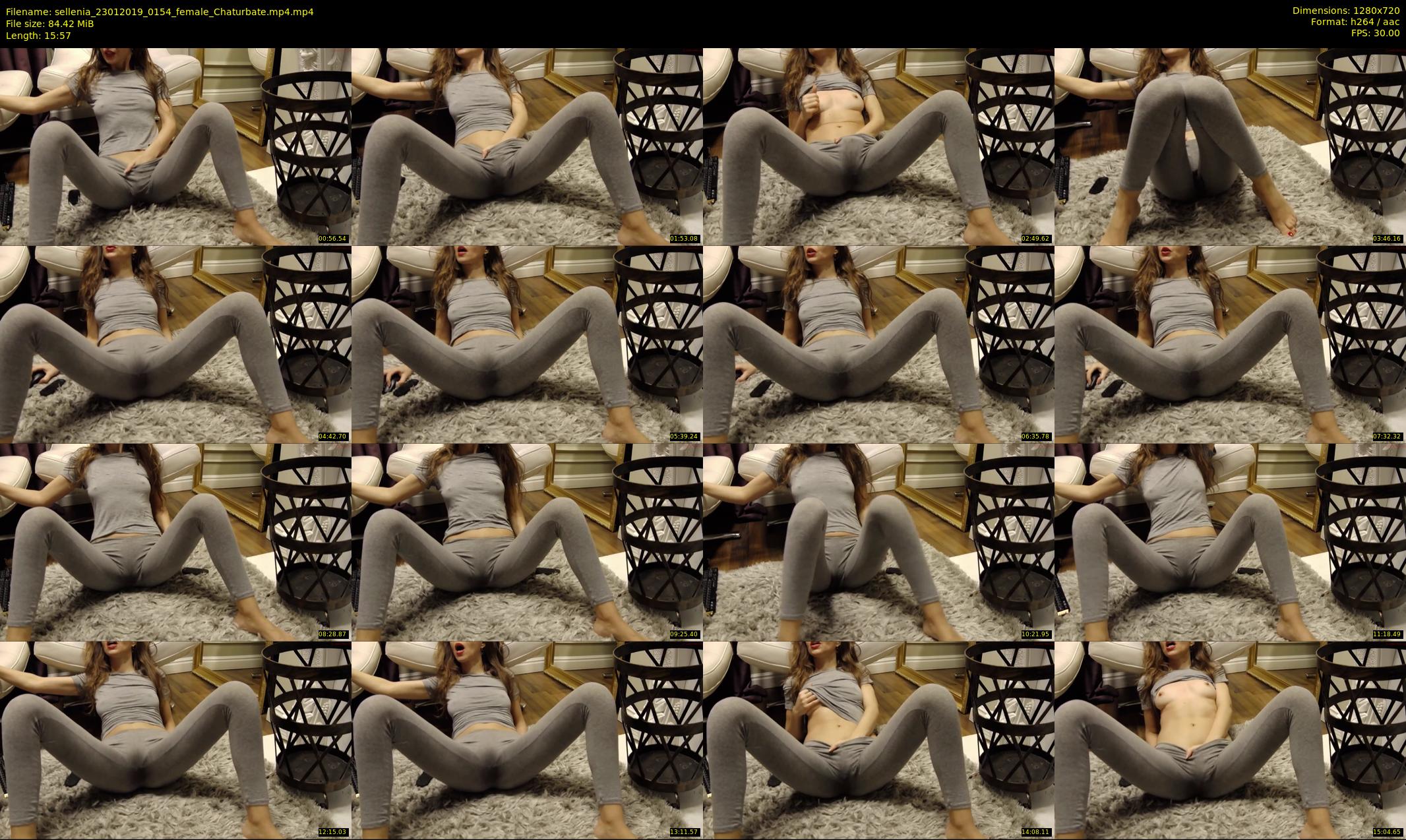 sellenia — 16 minute Chaturbate female cam show recording, 720p, Jan 23, 2019
